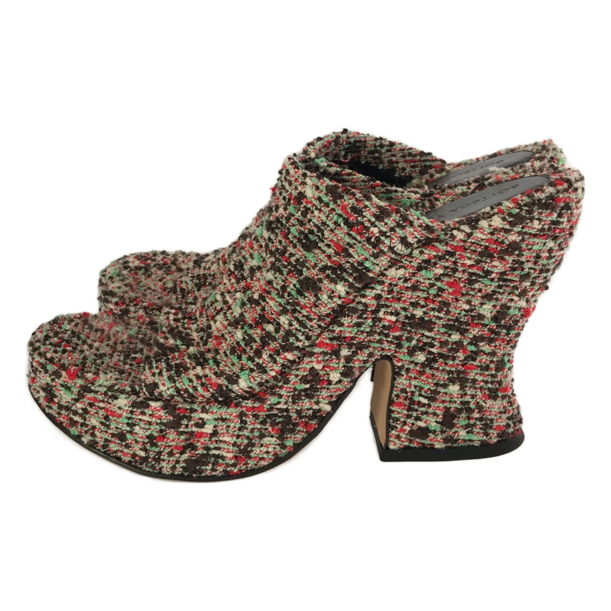 [狀況良好] BOTTEGA VENETA |圈圈坡跟穆勒涼鞋 |尺寸 37 |多色 |女性的