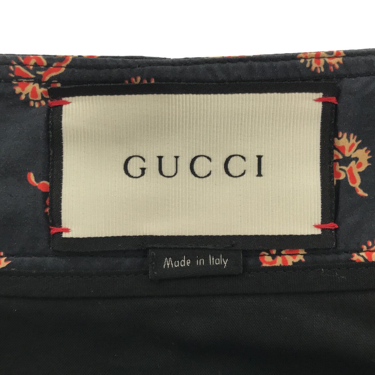 GUCCI / グッチ | フラワー柄 ショートパンツ | 46 | ネイビー/レッド/ベージュ | メンズ