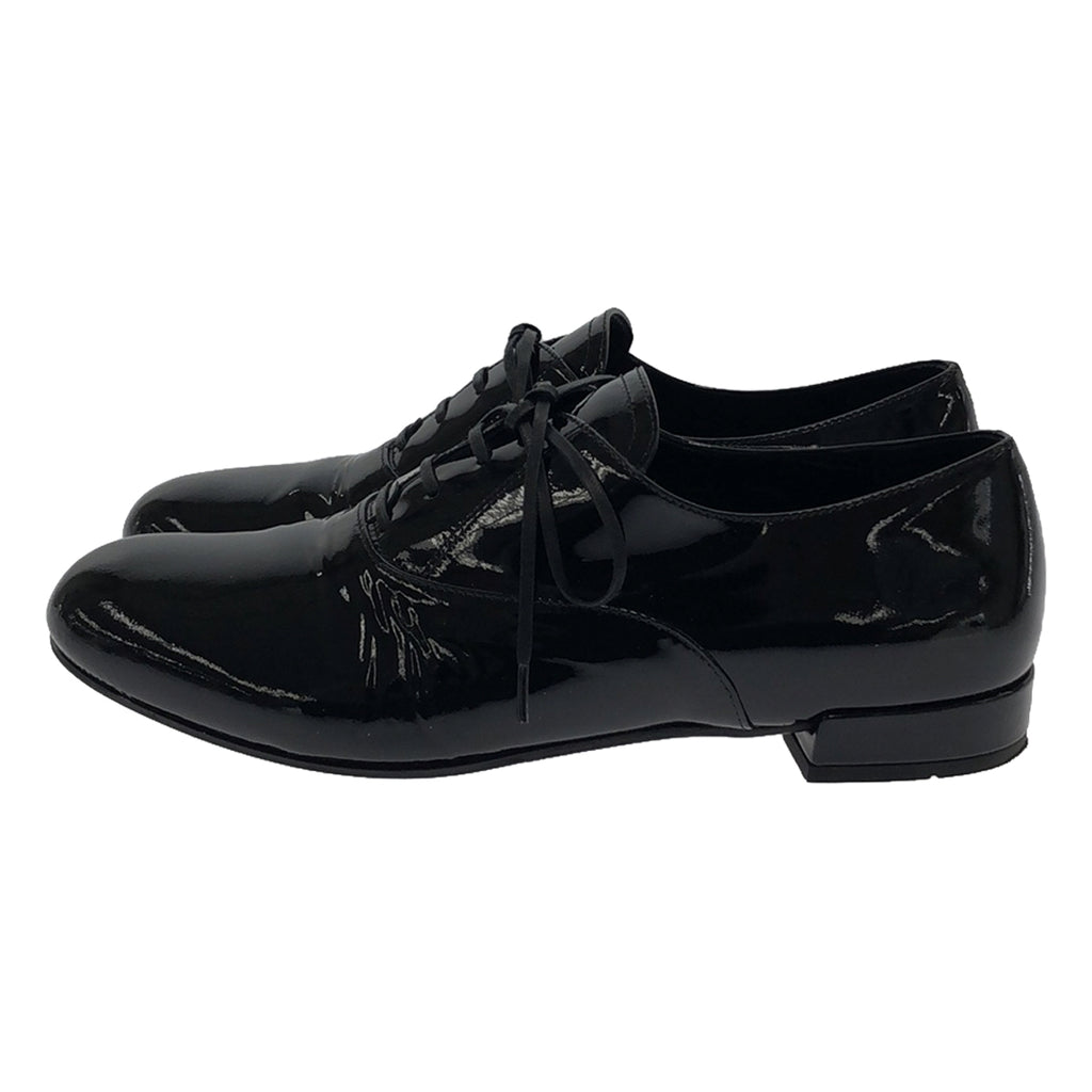 PRADA / プラダ | エナメルレザー レースアップシューズ | 34 1/2 | ブラック | レディース