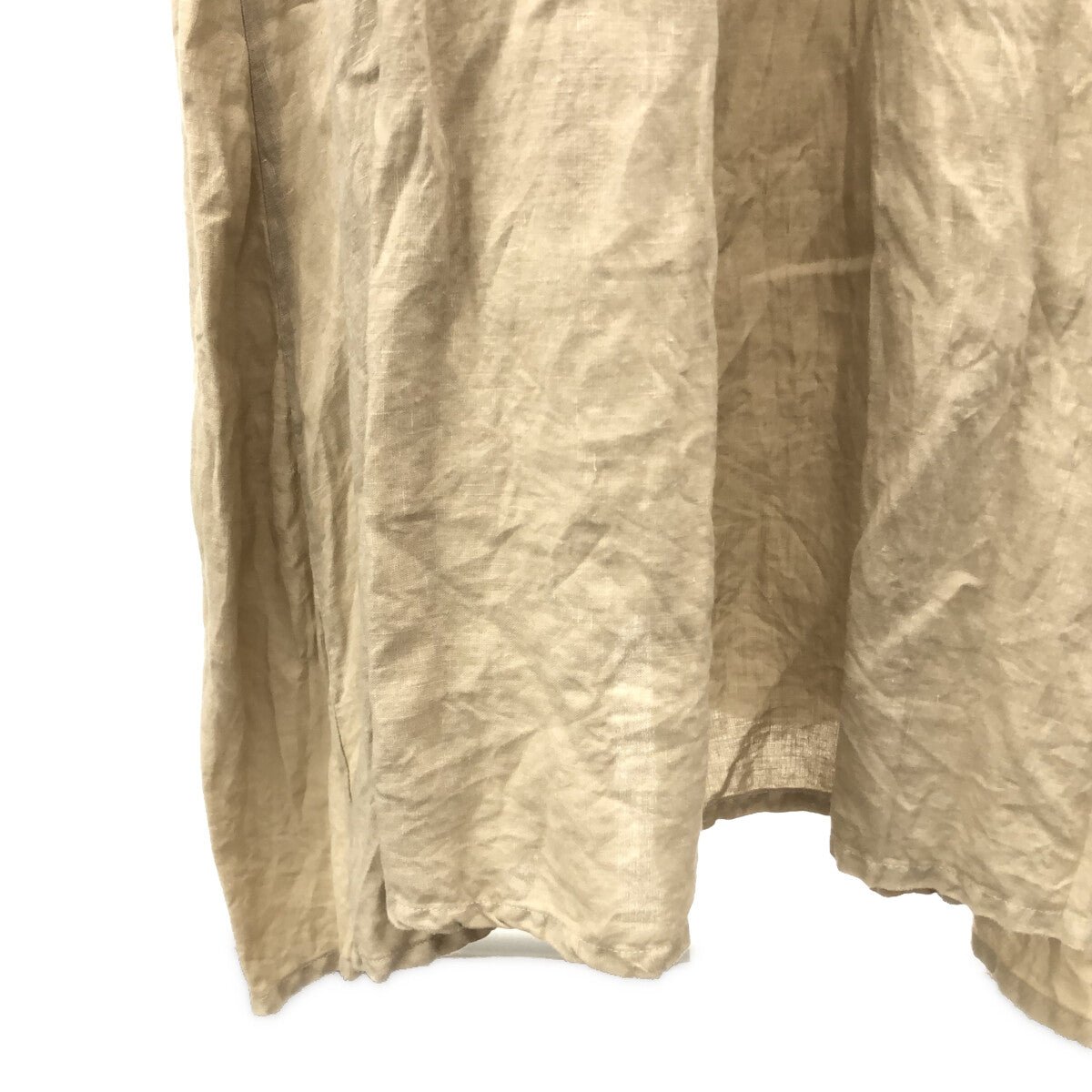 nest robe / ネストローブ | リネン レース装飾 ボリューム ロングワンピース | F | ベージュ | レディース