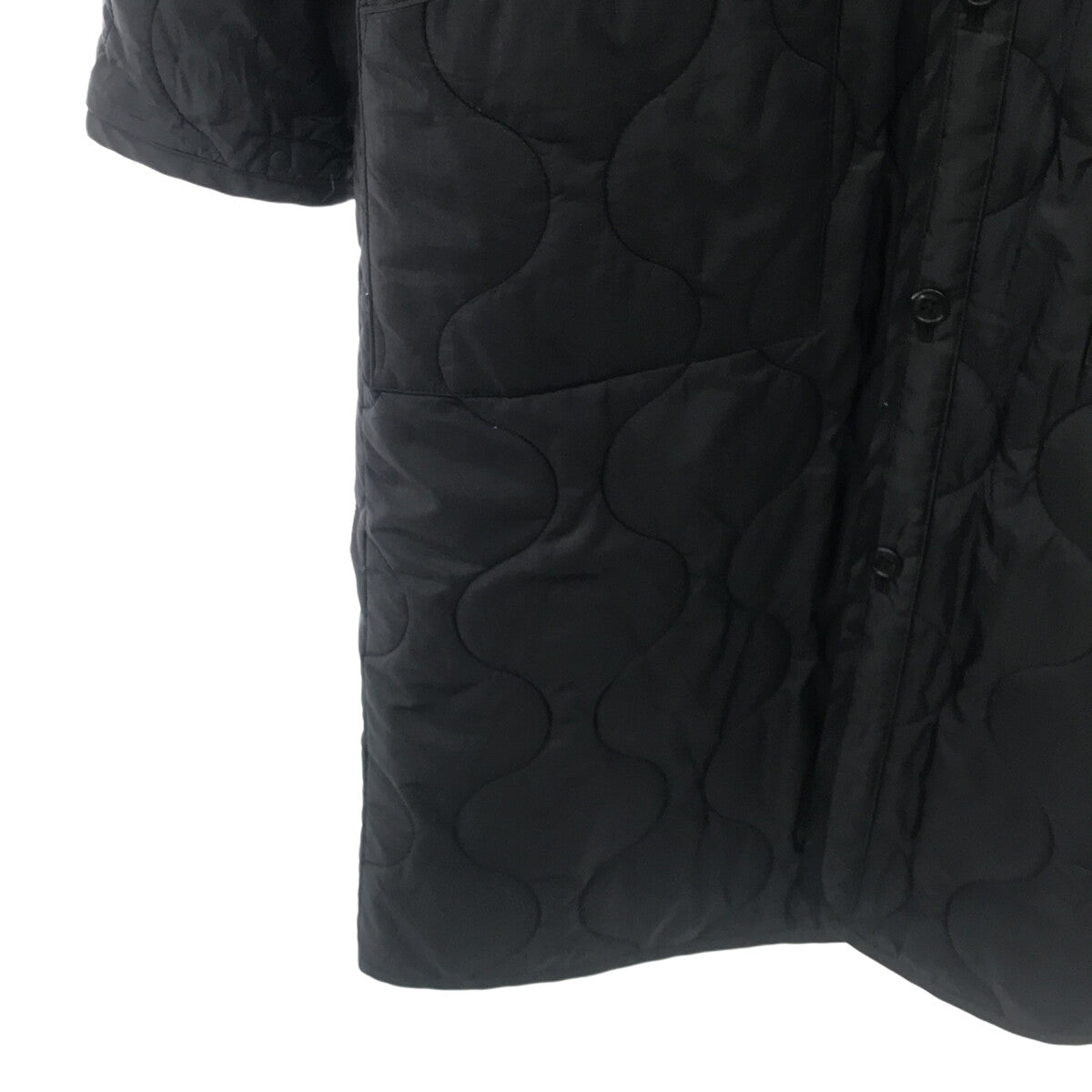 HYKE QUILTED COAT BLACK 1 - ロングコート