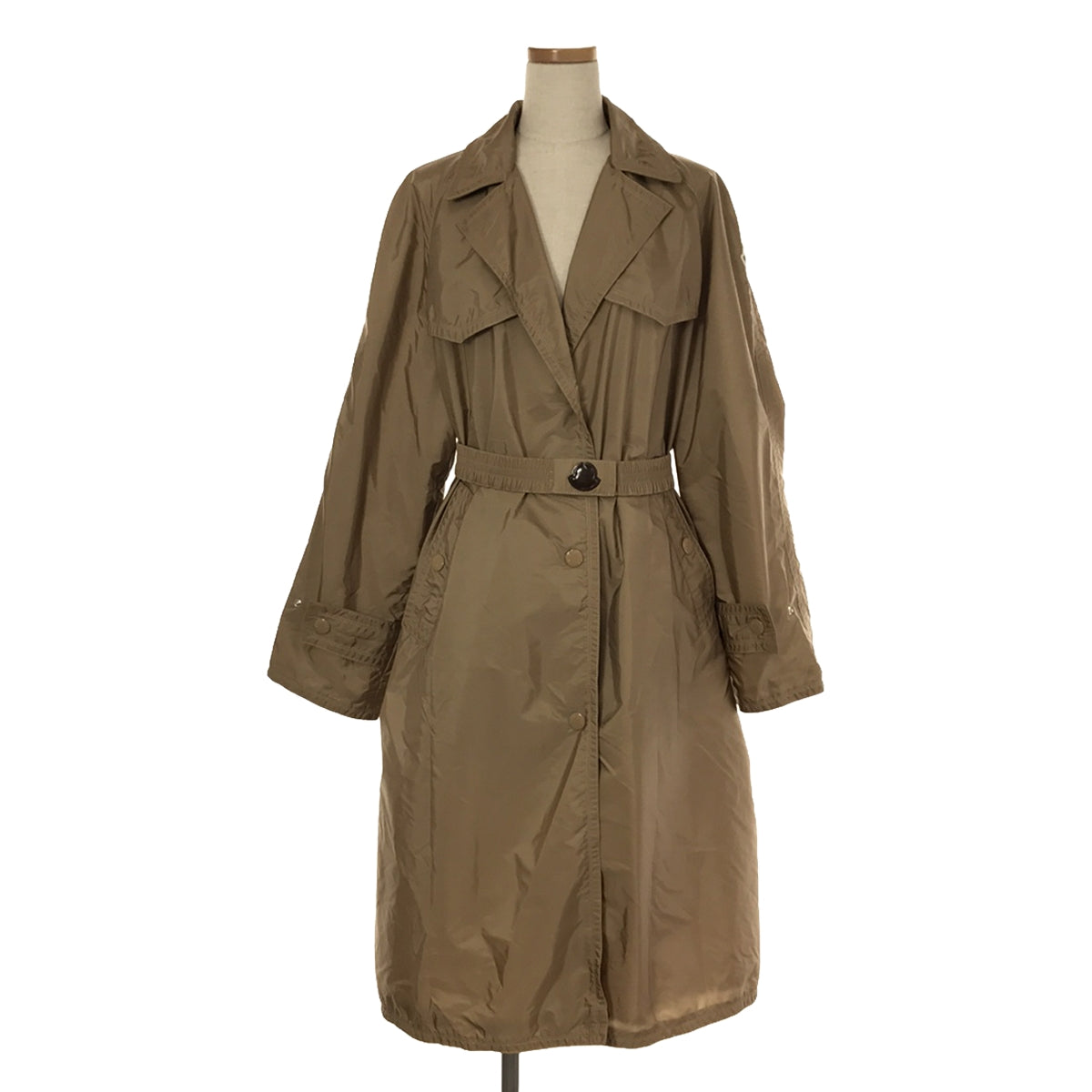 MONCLER / モンクレール | VANILLE GUIBBOTTO ナイロン トレンチコート | 1 | ベージュ | レディース