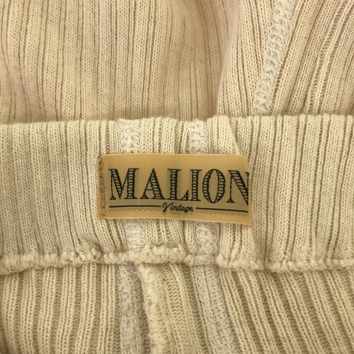 MALION vintage レース リブ パンツ