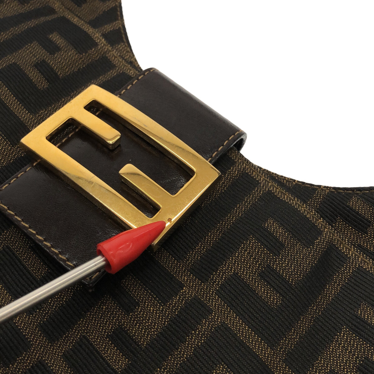 FENDI / フェンディ | ズッカ マンマバケットショルダーバッグ | ブラウン | レディース