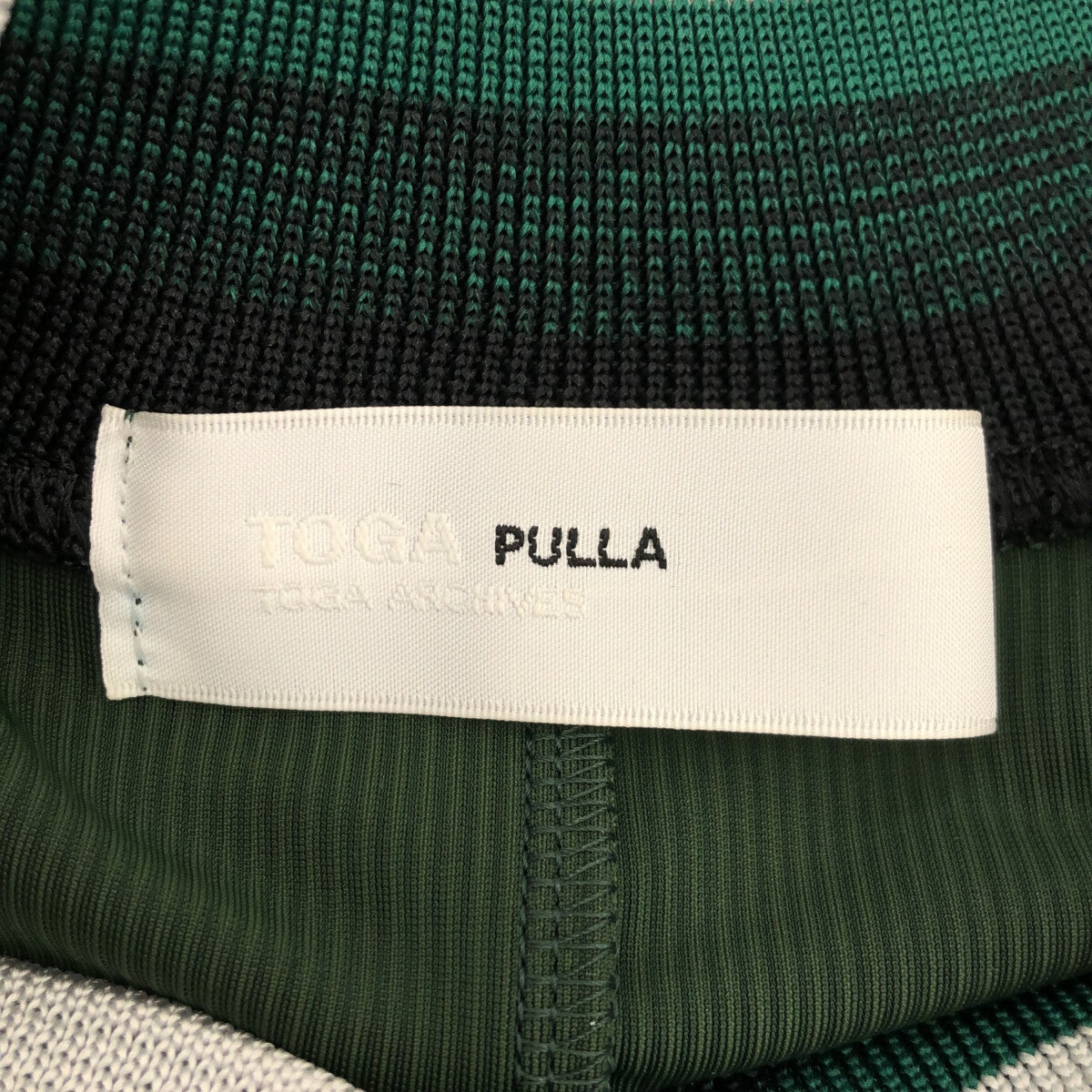 TOGA PULLA / トーガプルラ | 2022SS | CODE PIQUE JERSEY DRESS コードピケ ジャージー ドレス  ワンピース | 36 | レディース