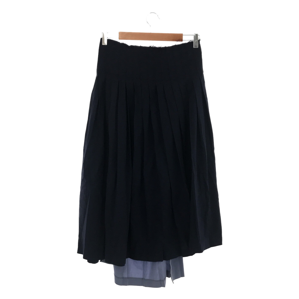 TOGA PULLA / トーガプルラ | Wool Pleated Skirt スカート | 36 | ネイビー | レディース