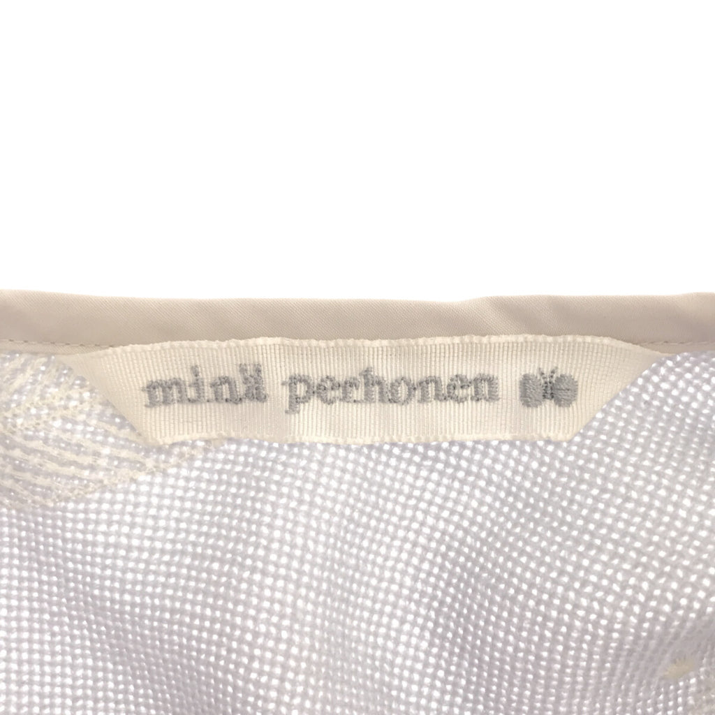 mina perhonen | 2023SS |羽毛舞圓領襯衫 | 36 |淺藍色 |女性的