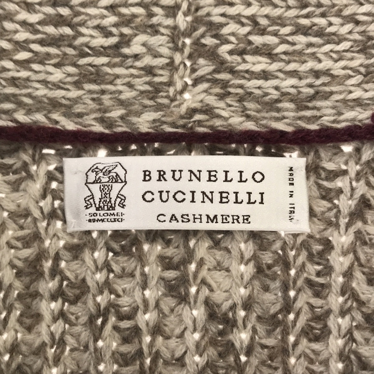 BRUNELLO CUCINELLI / ブルネロクチネリ | cashmere 100％ / カシミヤ ショールカラーニットカーディガン | 44  | メンズ