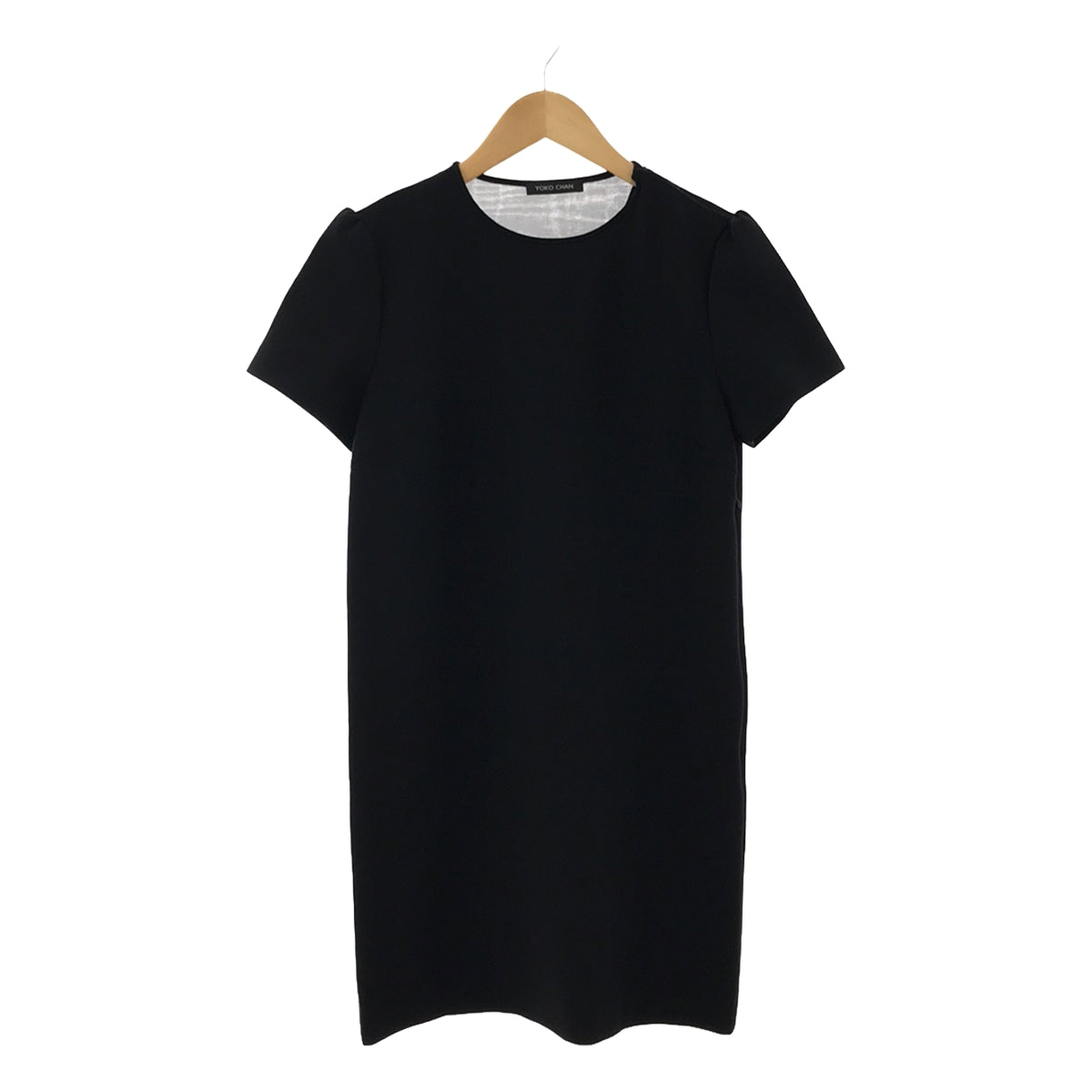 YOKO CHAN / 요코찬 | 백 V 오간지 드레스 원피스 | 40 | 블랙 | 여성