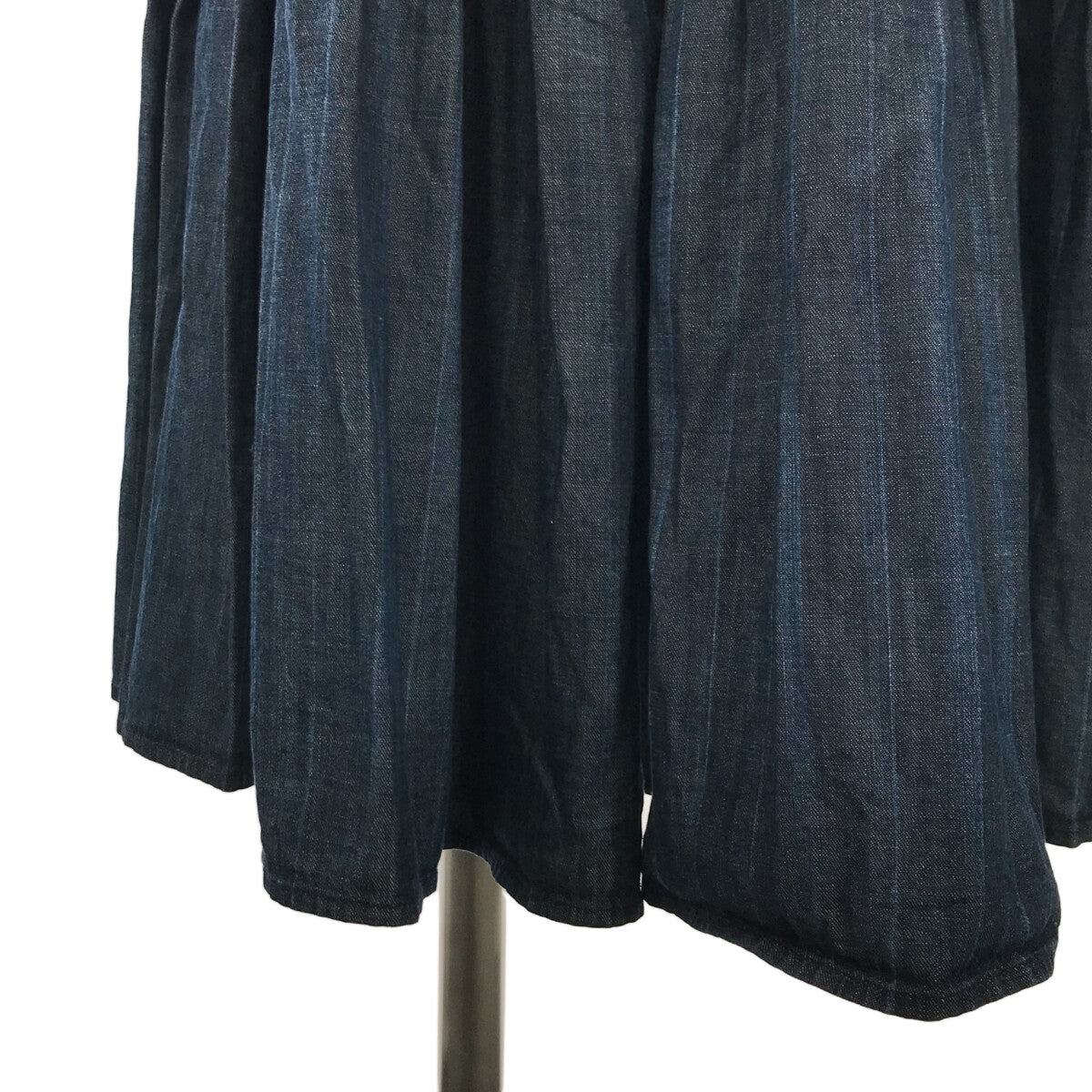 ロングスカート45r / フォーティファイブアール | インディゴ染め ティアード ギャザー プリーツ スカート | 1 | ブルー系 | レディース  - ロングスカート