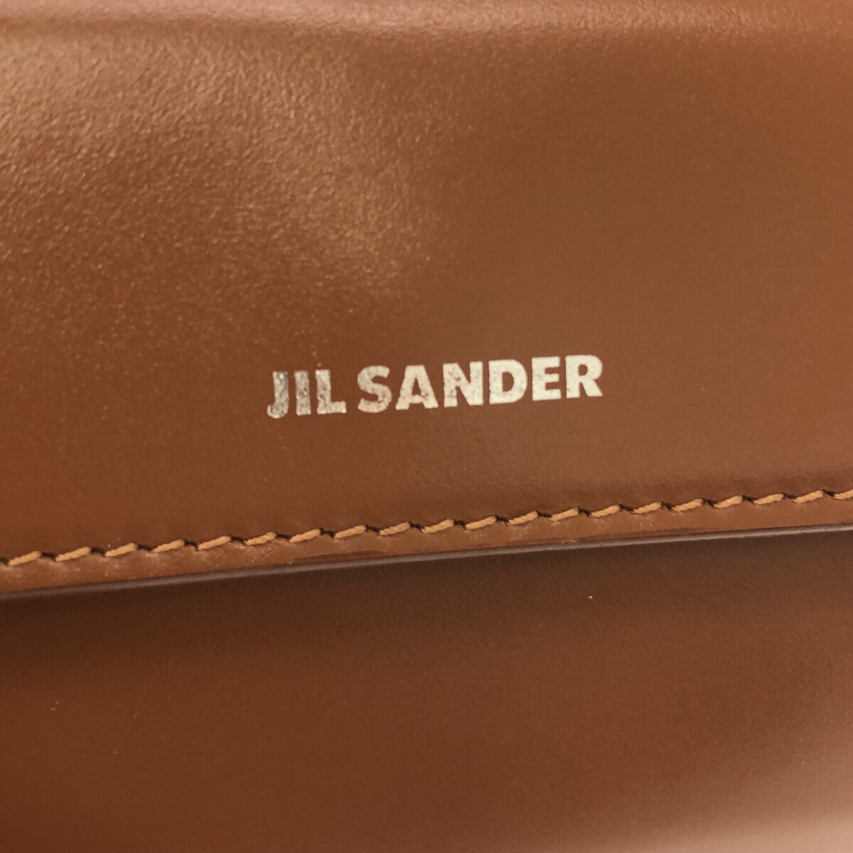 【美品】 JIL SANDER / ジルサンダー | スモールロゴ ベイビーウォレット | ブラウン | レディース