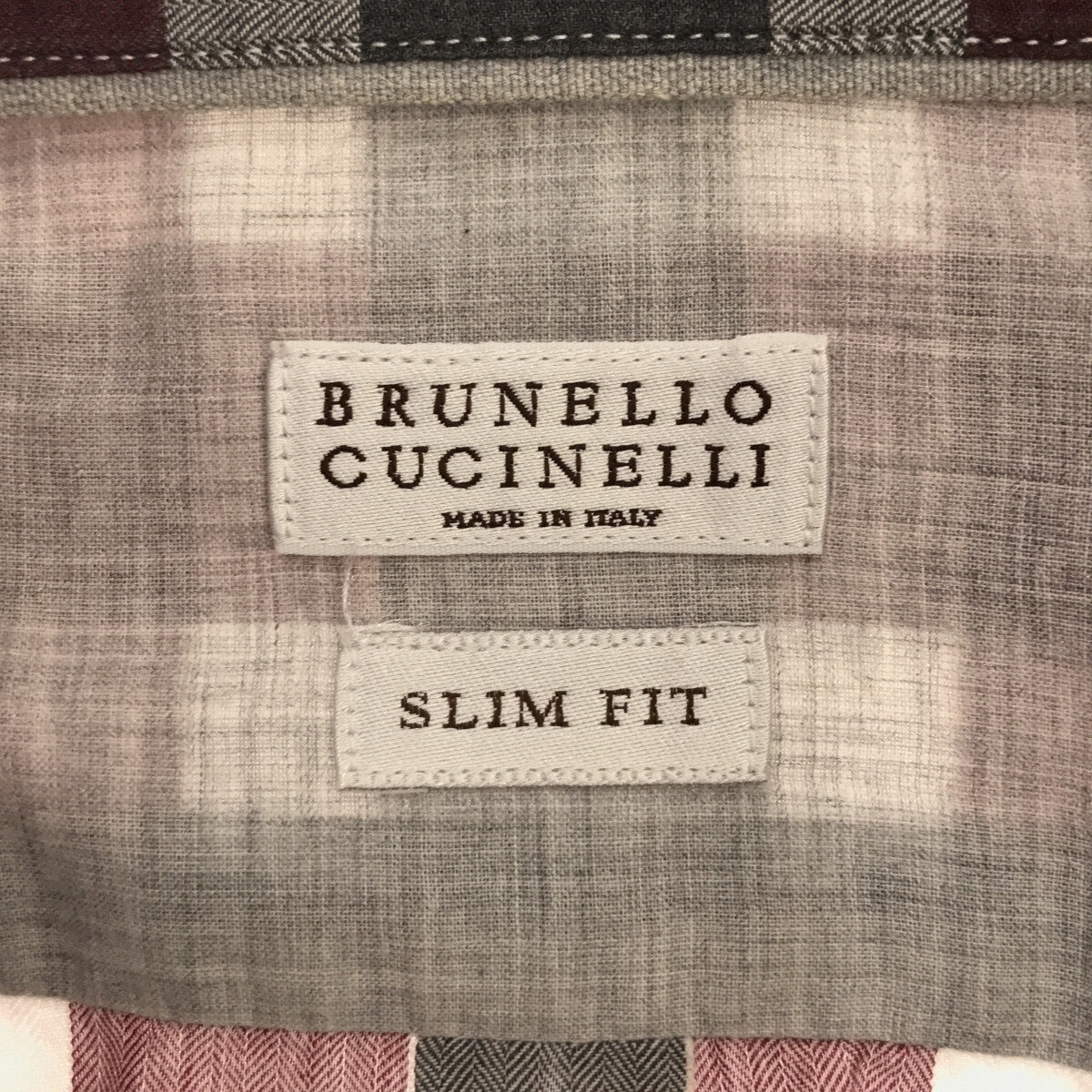 BRUNELLO CUCINELLI / ブルネロクチネリ | コットン チェック ワイド 