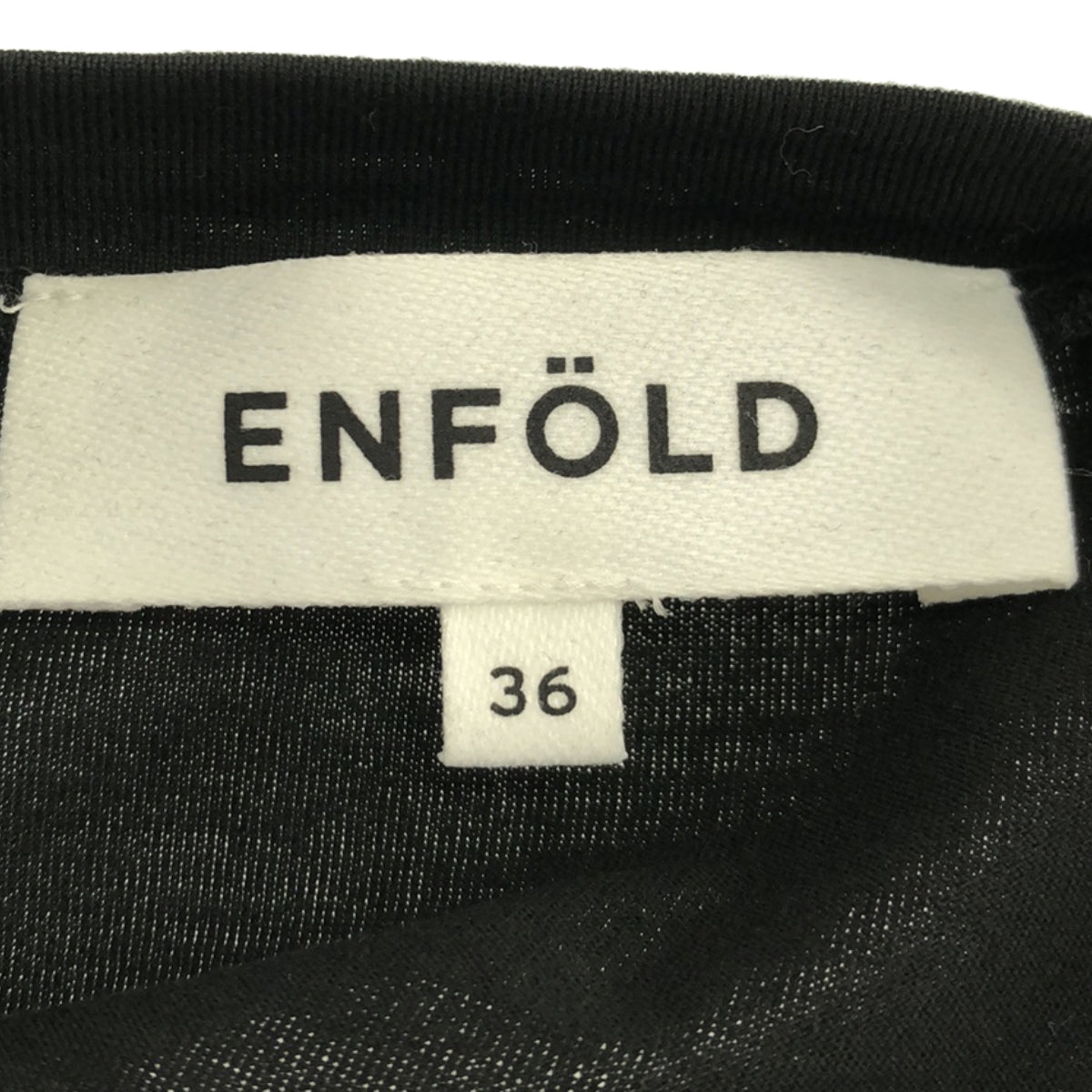 ENFOLD / エンフォルド | クルーネック ドレープワンピース | 36