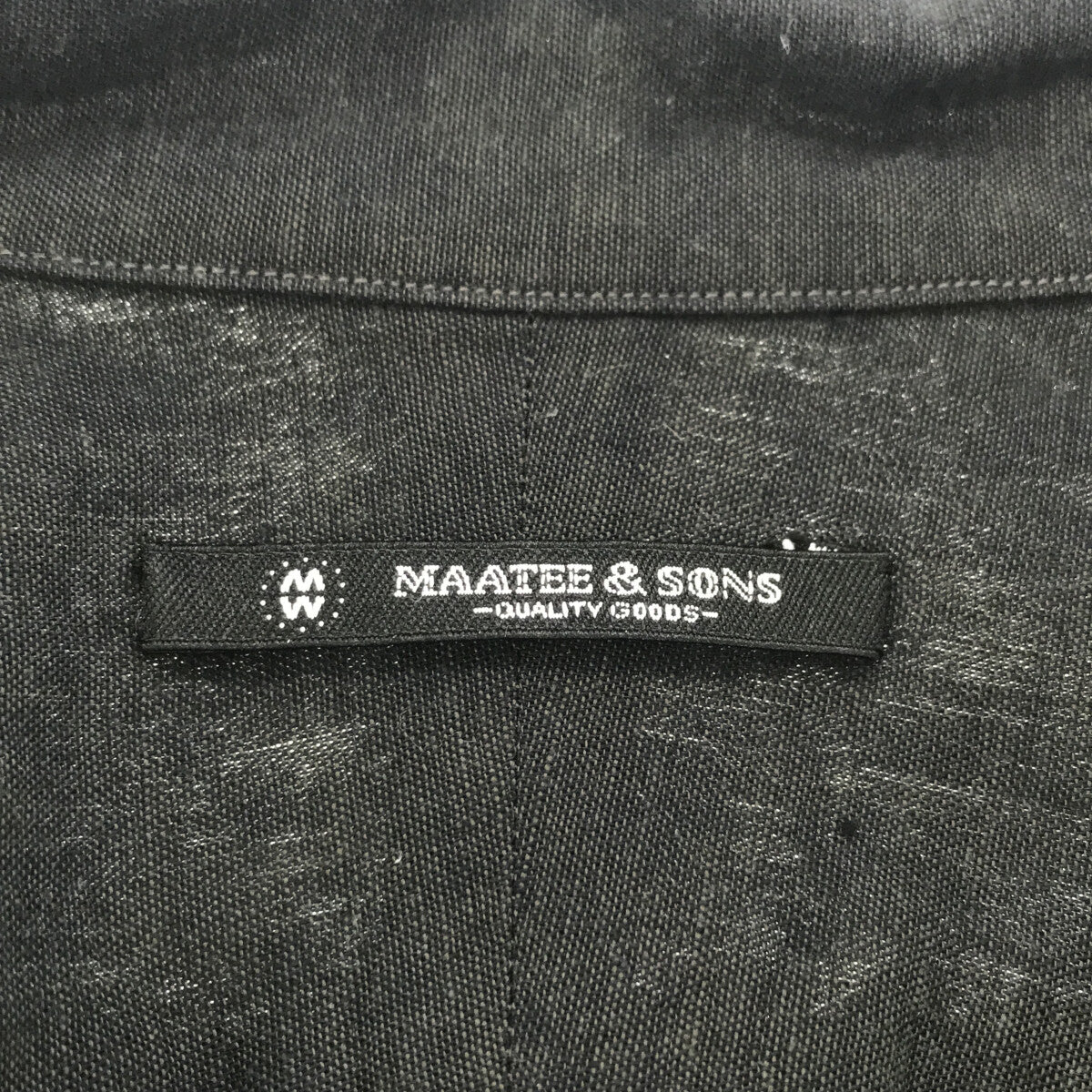 MAATEE&SONS / マーティー&サンズ | 2022SS | SHORT SLEEVE SH 製品染め オープンカラーシャツ | 3 | ブラック | メンズ