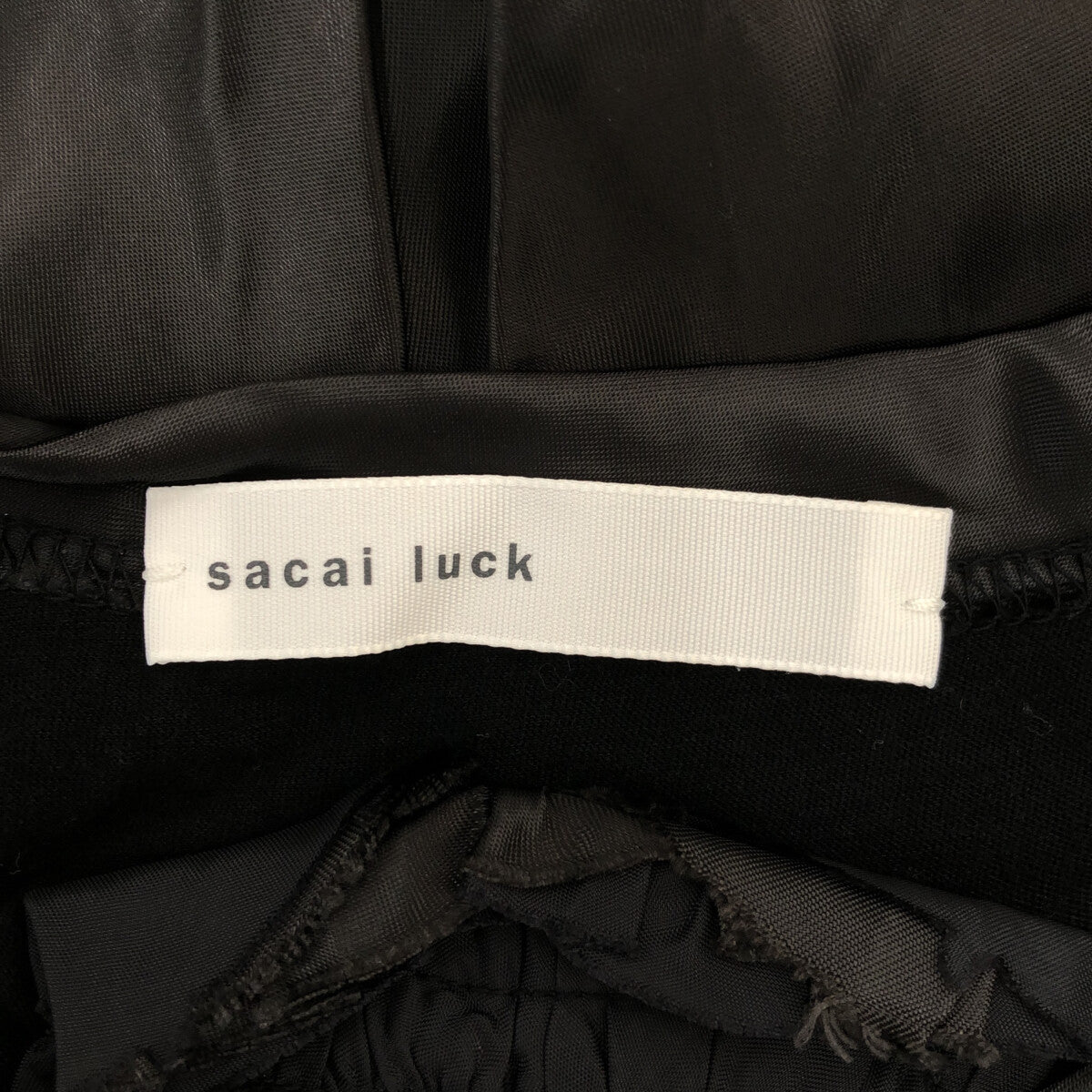 sacai luck / サカイラック | チュール切替 バックプリーツ ドッキング カットソー ブラウス | 2 | レディース