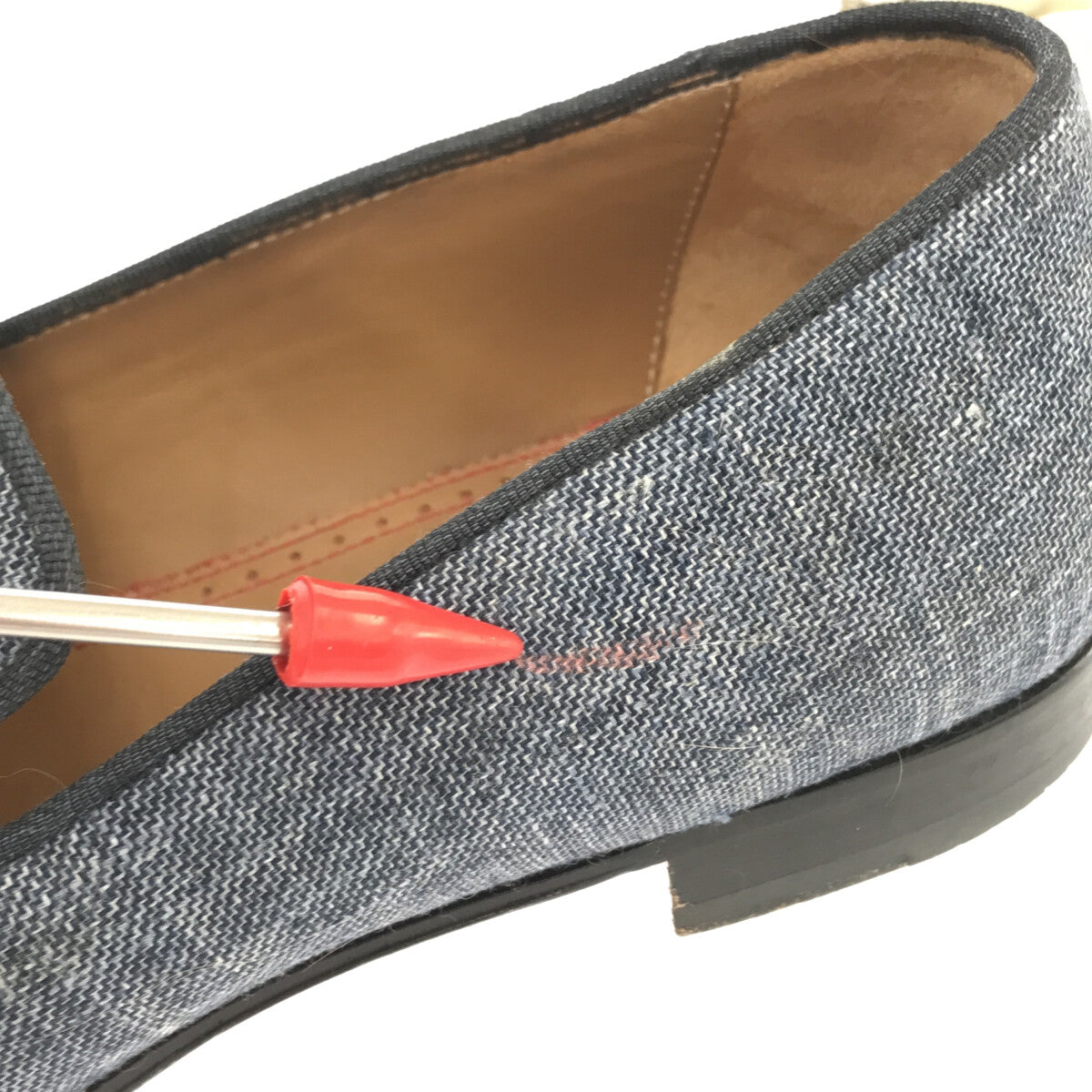 Christian Louboutin / クリスチャンルブタン | デニム タッセル ローファー | 41 | インディゴ | メンズ