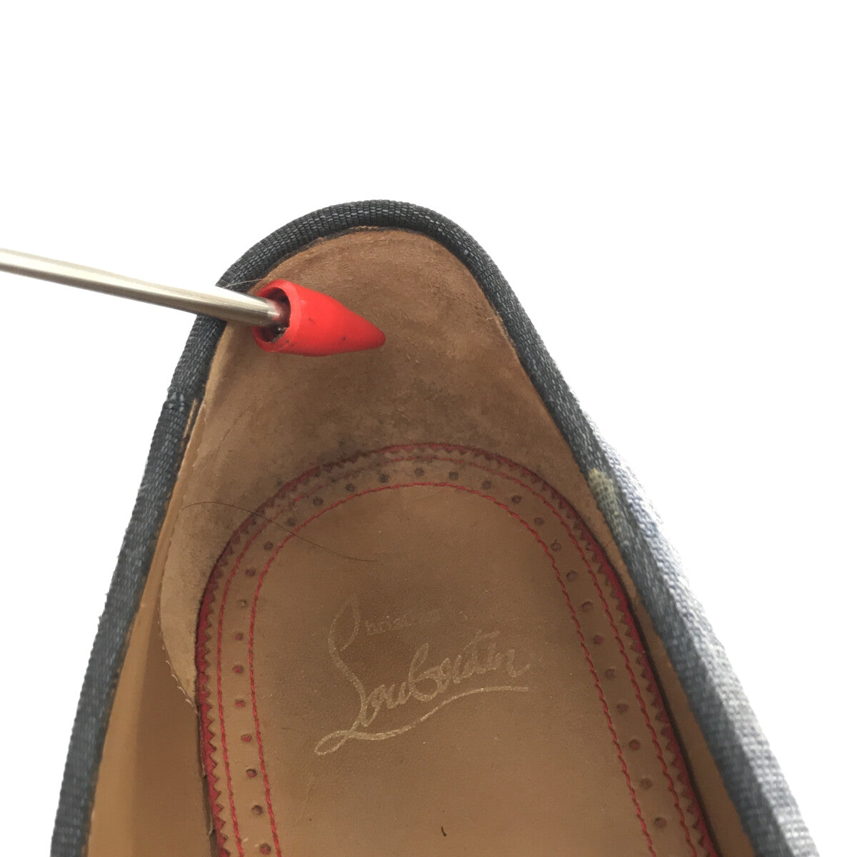 Christian Louboutin / 기독교 루부탄 | 데님 술 로퍼 | 41 | 인디고 | 남성