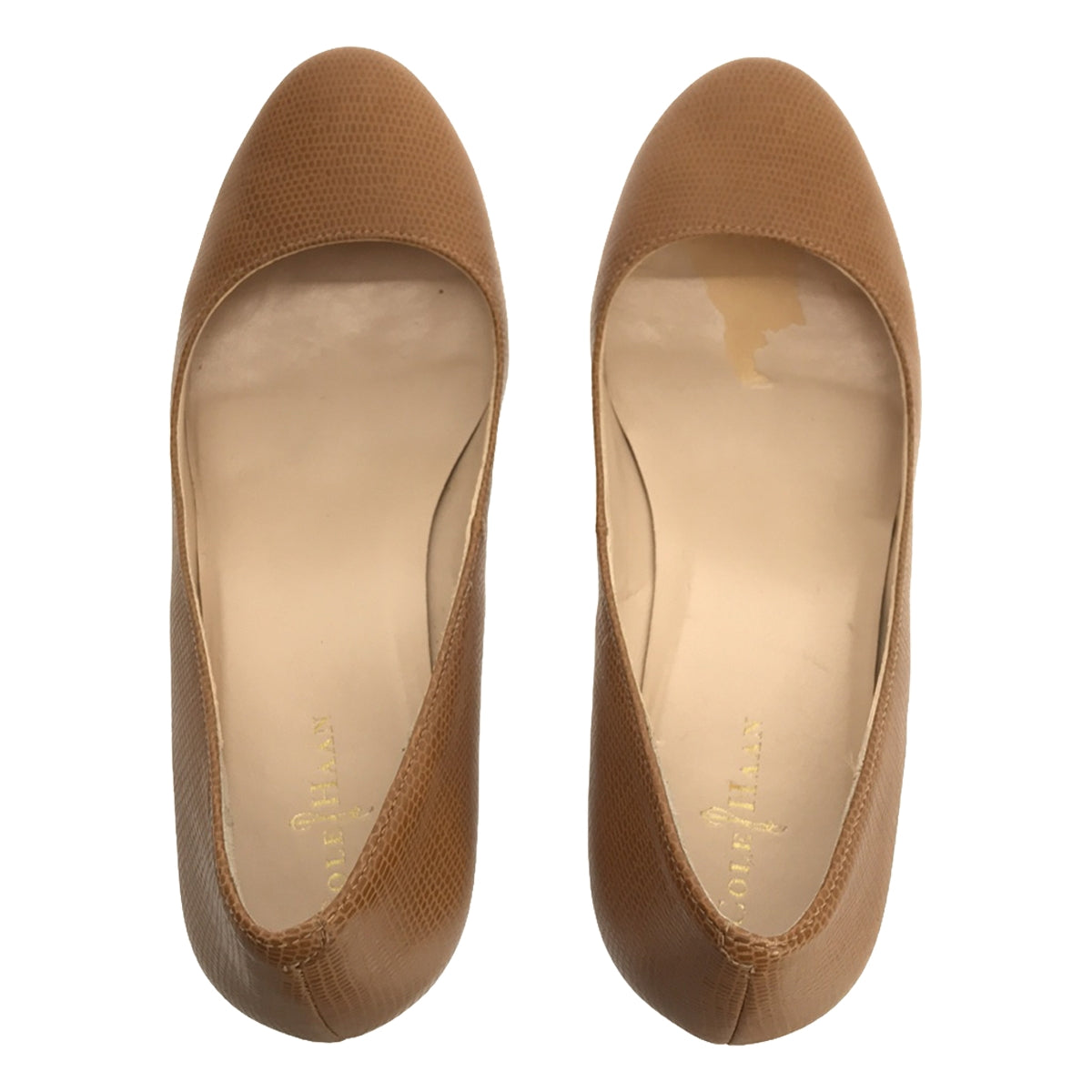 COLE HAAN / コールハーン | ラウンドトゥ ウェッジソールパンプス | 6 1/2B | ブラウン | レディース