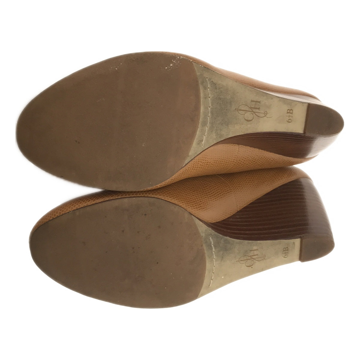 COLE HAAN / コールハーン | ラウンドトゥ ウェッジソールパンプス | 6 1/2B | ブラウン | レディース