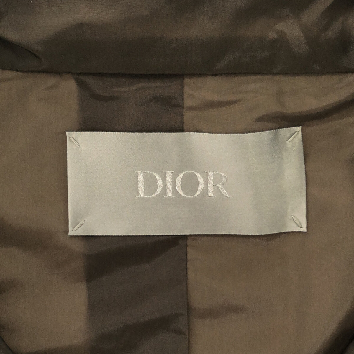 【新品】  Dior homme / ディオールオム | 2019AW | オブリーク ナイロン ハーフジップ アノラック ジャケット | 48 | カーキ | メンズ