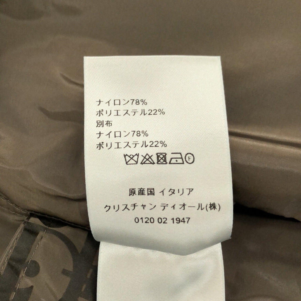 [新品] Dior homme | 2019秋冬 |斜紋尼龍半拉鍊防寒外套 | 48 |卡其色 |男士
