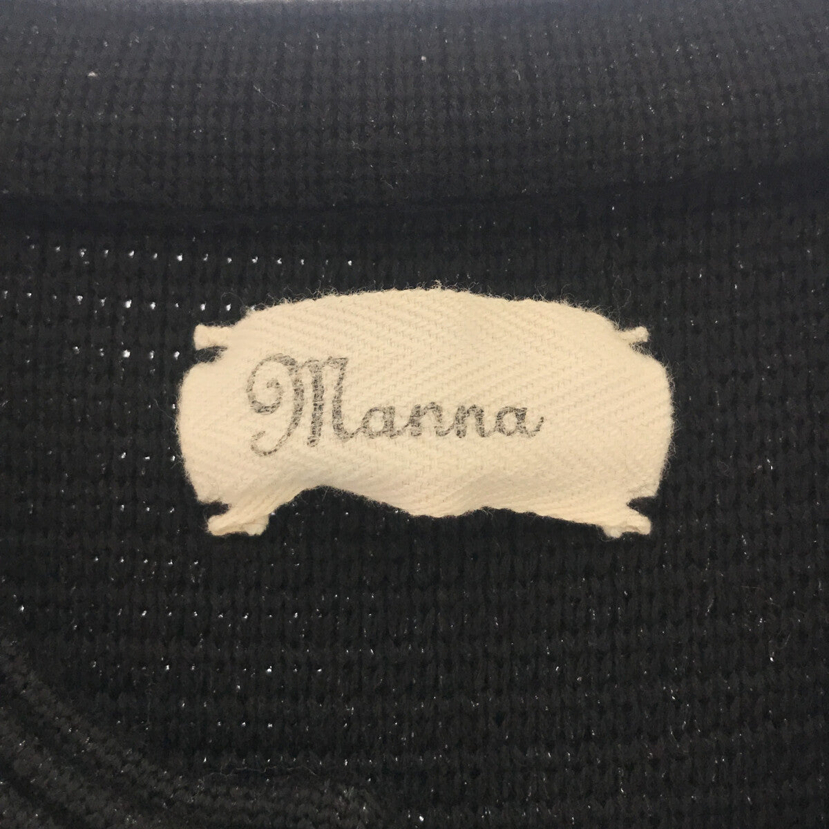 Manna / マンナ | ラメ ノーカラーコート | ブラック | レディース – KLD