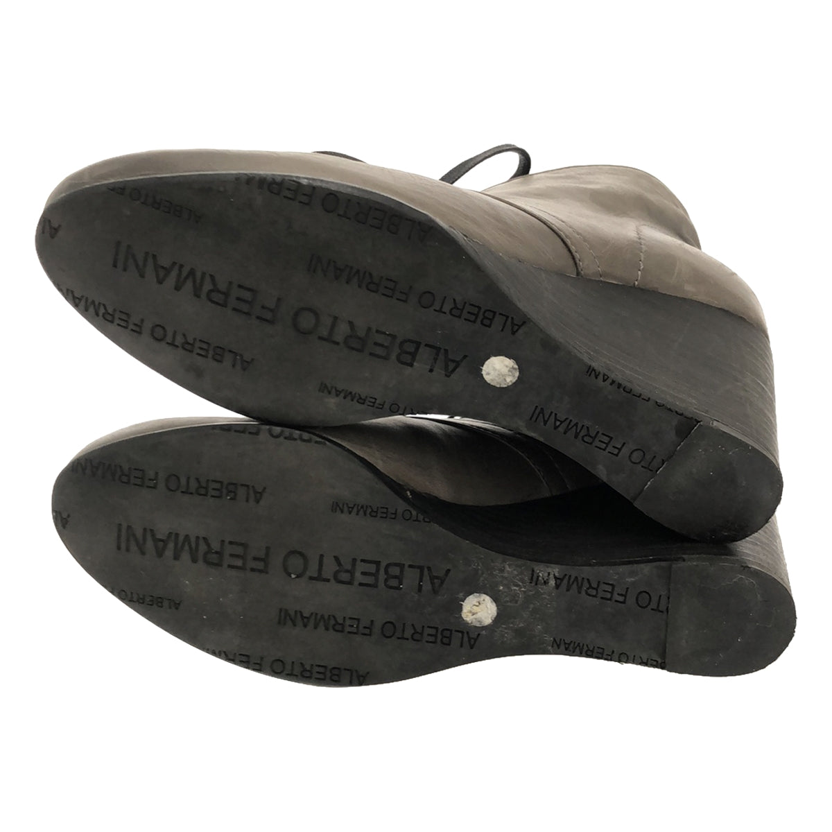 ALBERTO FERMANI / 알베르토 페르마니 | 가죽 짧은 부츠 부티 | 37 | 회색 | 여성