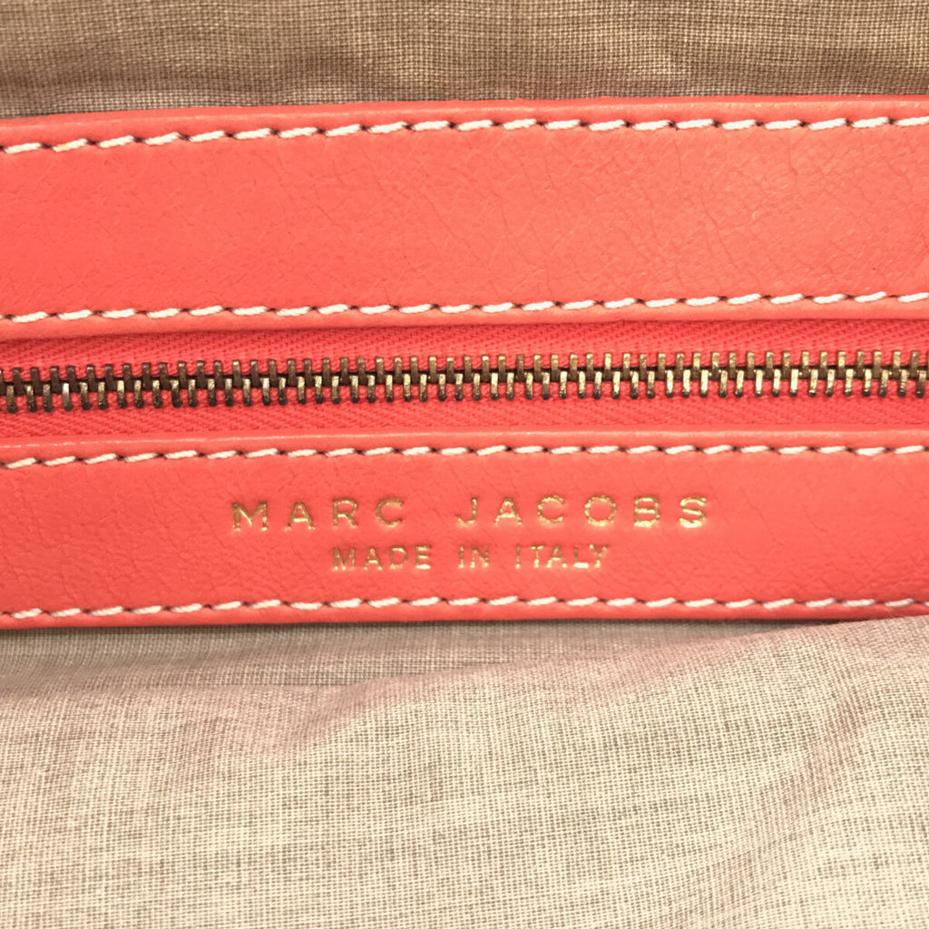 【美品】  MARC JACOBS / マークジェイコブス | ステッチワーク レザー ショルダーバッグ | ピンク | レディース