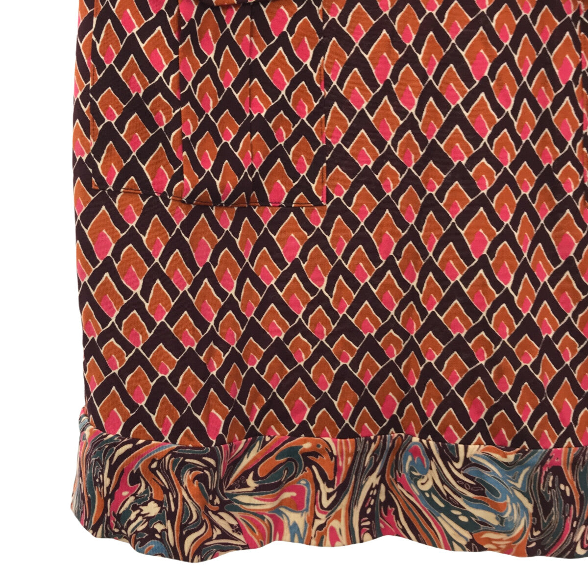 DIANE VON FURSTENBERG / ダイアンフォンファステンバーグ | 総柄 ミニワンピース | 6 | レディース