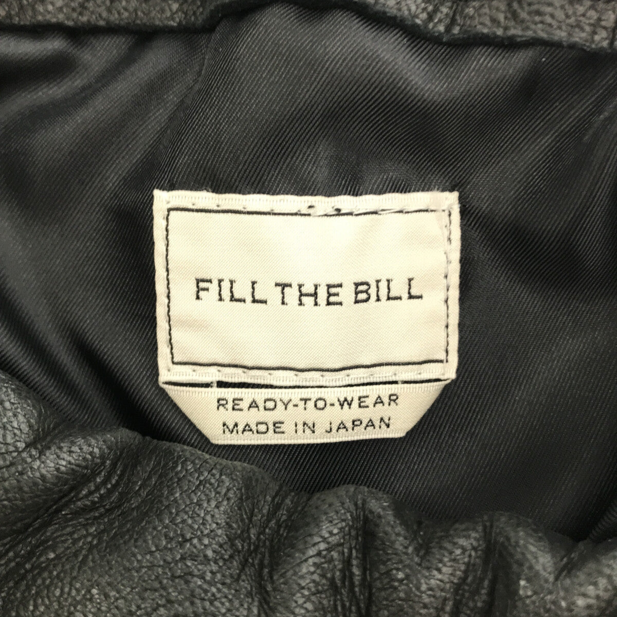FILL THE BILL / フィルザビル | レザー 巾着バッグ | – KLD