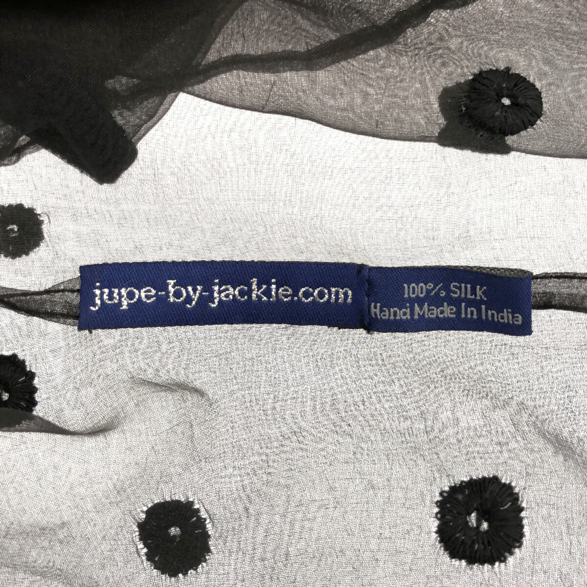 jupe by jackie / ジュップバイジャッキー | シルク ドット刺しゅう プルオーバーブラウス | 3 | レディース