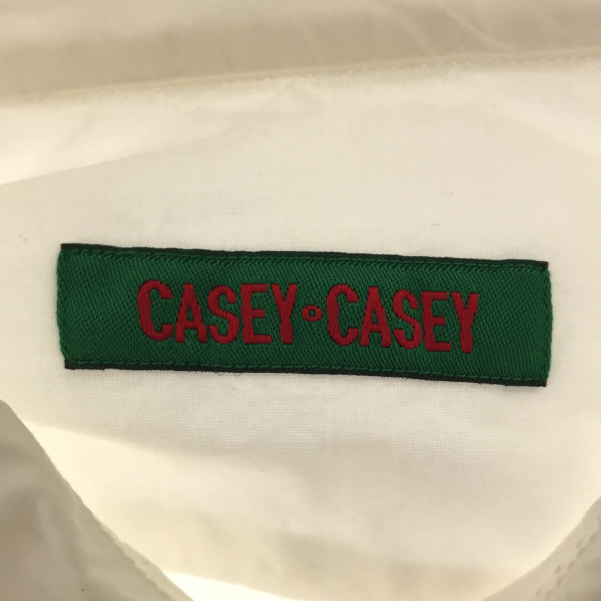 CASEY CASEY / ケーシーケーシー | BIG RACCOURCIE SHIRT コットン ビッグ ラクルスィー シャツ | S |  ホワイト | メンズ