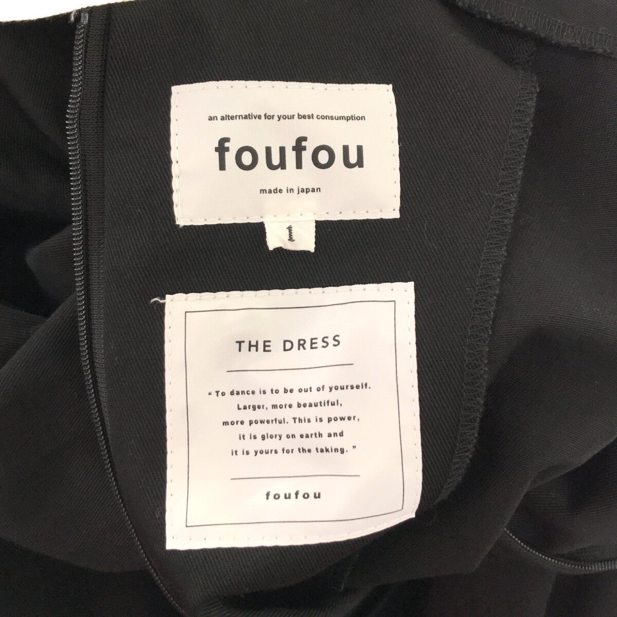 foufou / フーフー | THE DRESS double cuffs bicolor one piece ...