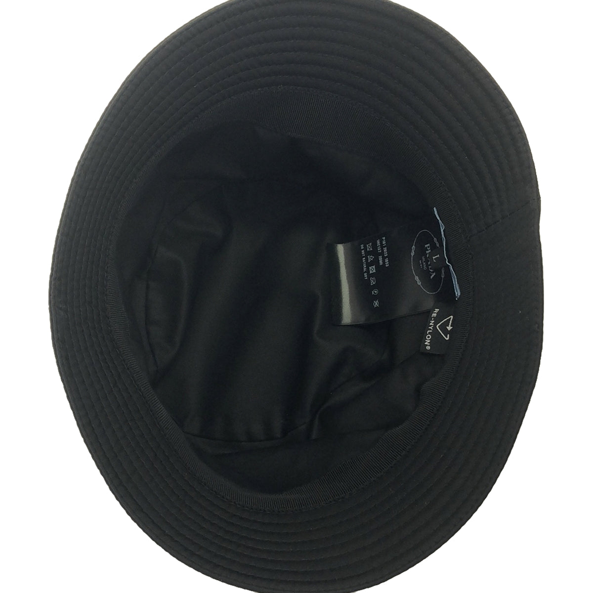 【美品】 PRADA / プラダ | Re-Nylon / 1HC137 ナイロン バケットハット 帽子 / ユニセックス | L | ブラック |  メンズ
