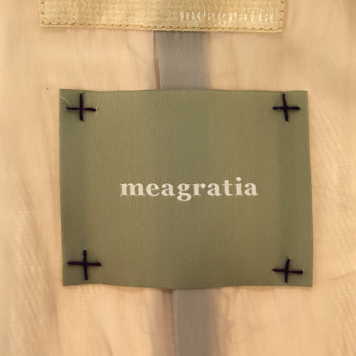 【新品】 meagratia / メアグラーティア | 2023SS | Crash check VT ベスト ジレ | 2 | アイボリー | メンズ