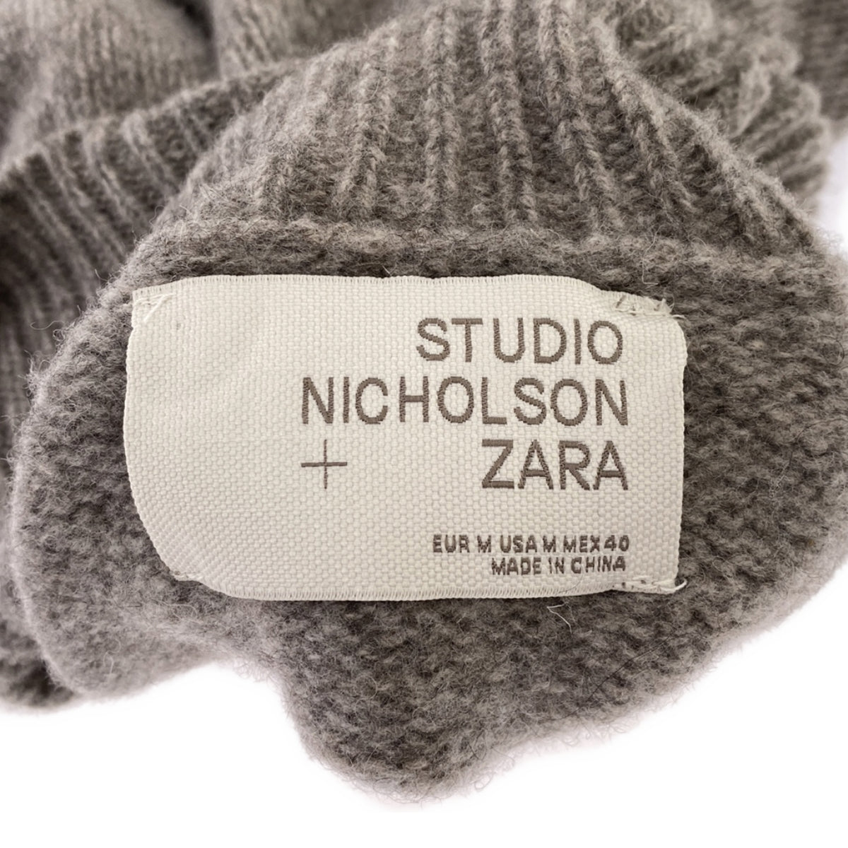 Studio Nicholson / スタジオニコルソン | × ZARA ザラコラボ ウール ヤク タートルネックニット | M | メンズ