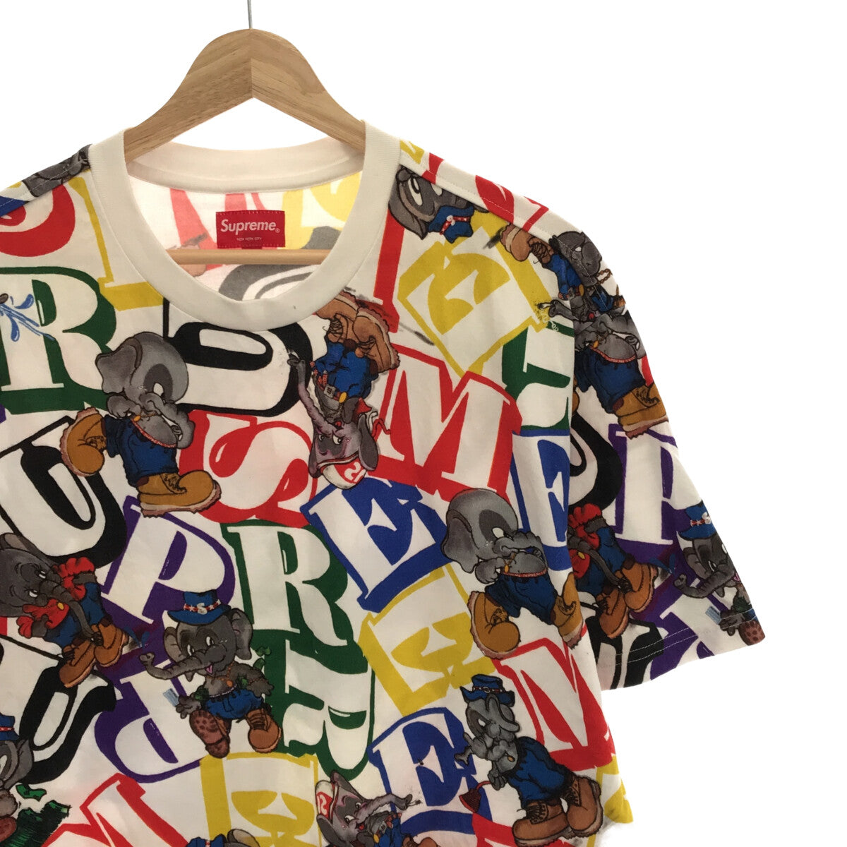 SUPREME / シュプリーム | 2022FW | Elephant S/S Top / エレファント 総柄 プリントTシャツ | L |
