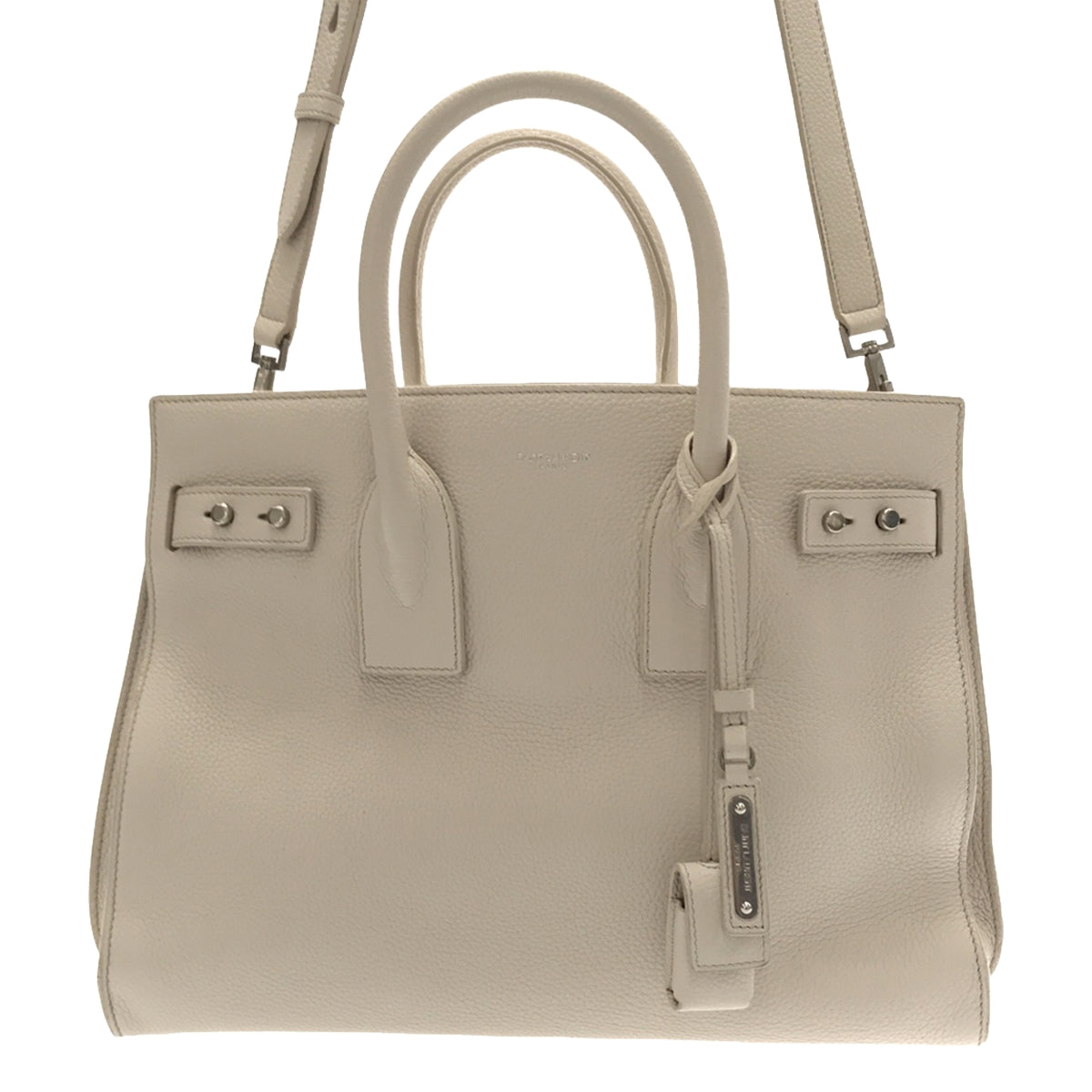 SAINT LAURENT / サンローラン | SAC DE JOUR / サックドジュール 2way ショルダー付き レザー ハンドトートバッグ | ベイビー ピンク系 | レディース