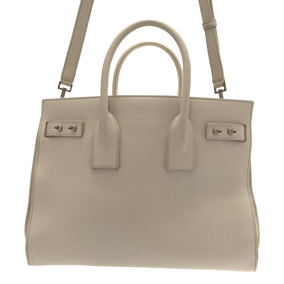 SAINT LAURENT / サンローラン | SAC DE JOUR / サックドジュール 2way ショルダー付き レザー ハンドトートバッグ | ベイビー ピンク系 | レディース