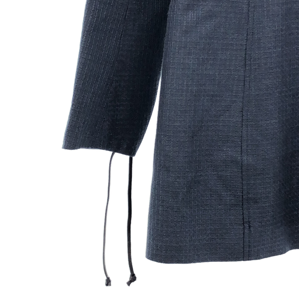Mame Kurogouchi / マメクロゴウチ | 2023SS | Geometric Silk Cotton Jacquard Double Beasted Jacket ジャケット | 1 | ネイビー | レディース
