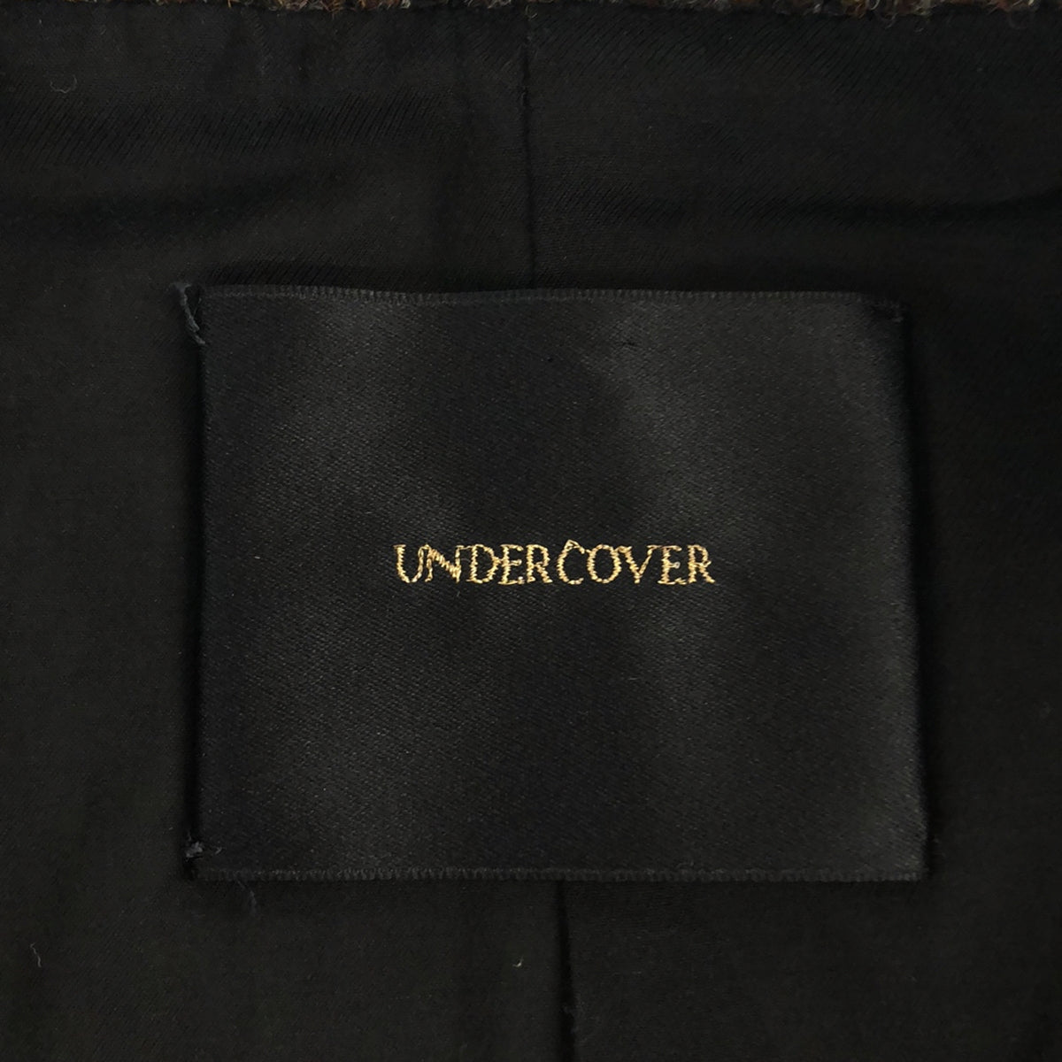 UNDER COVER / アンダーカバー | ウール 千鳥格子柄 プリマロフト ステンカラーコート | 3 | メンズ