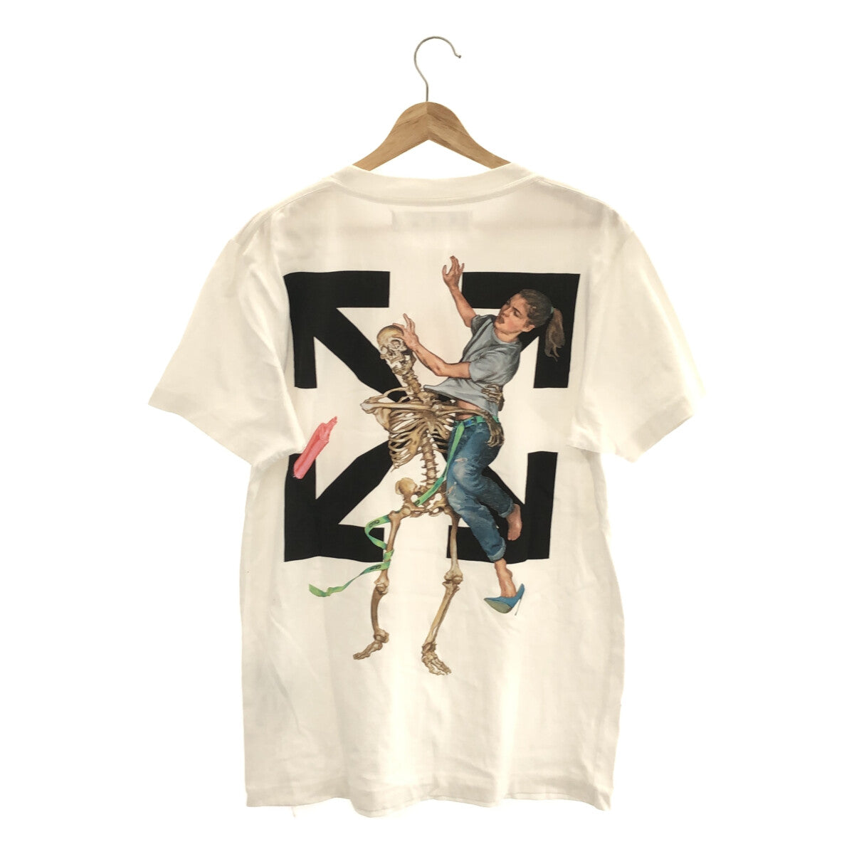 Off-White / オフホワイト | 2020AW | PASCAL PRINT S/S TEE / スケルトン 両面プリント Tシャツ | M |