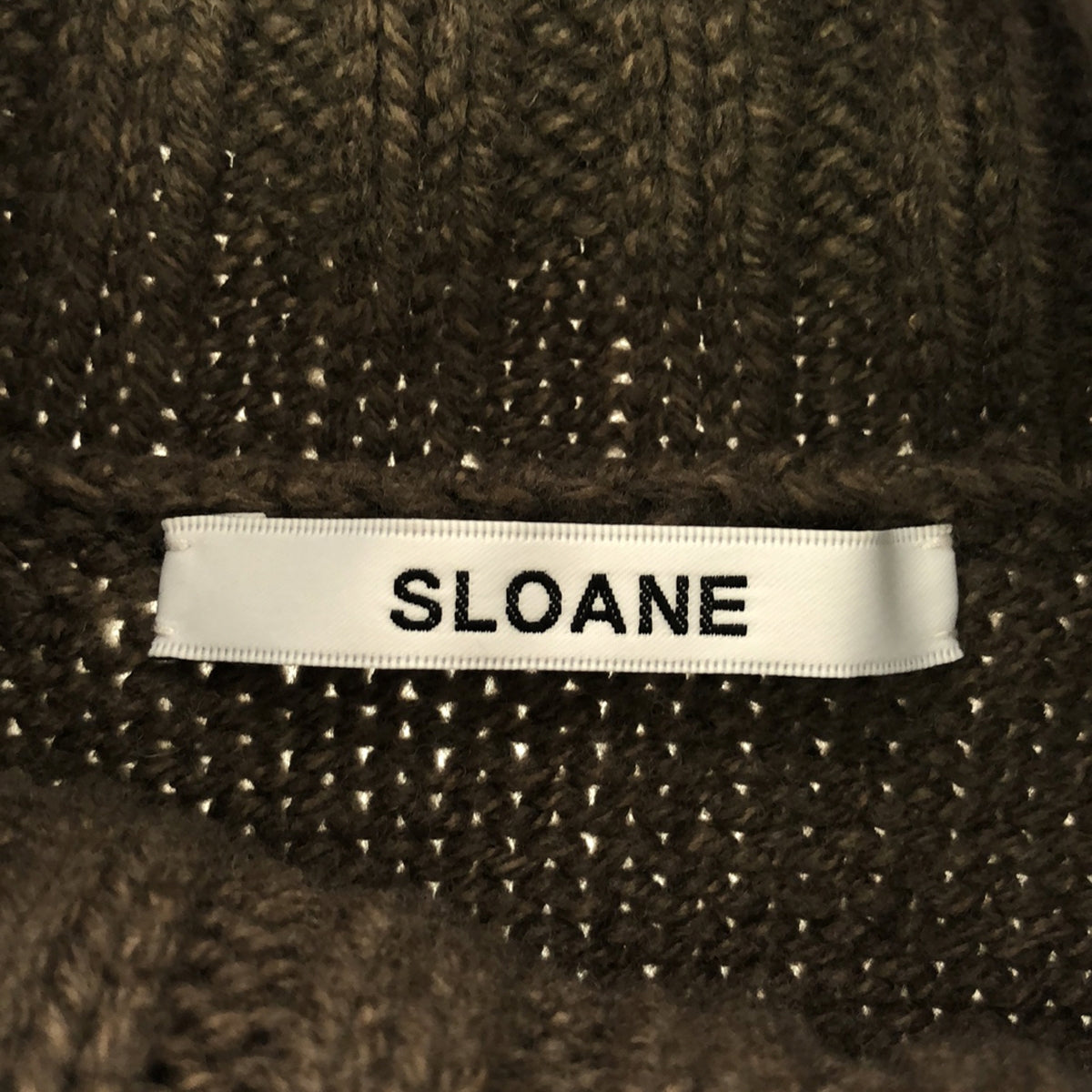 SLOANE / スローン | リブ タートルネックニット | 1 | ブラウン | レディース