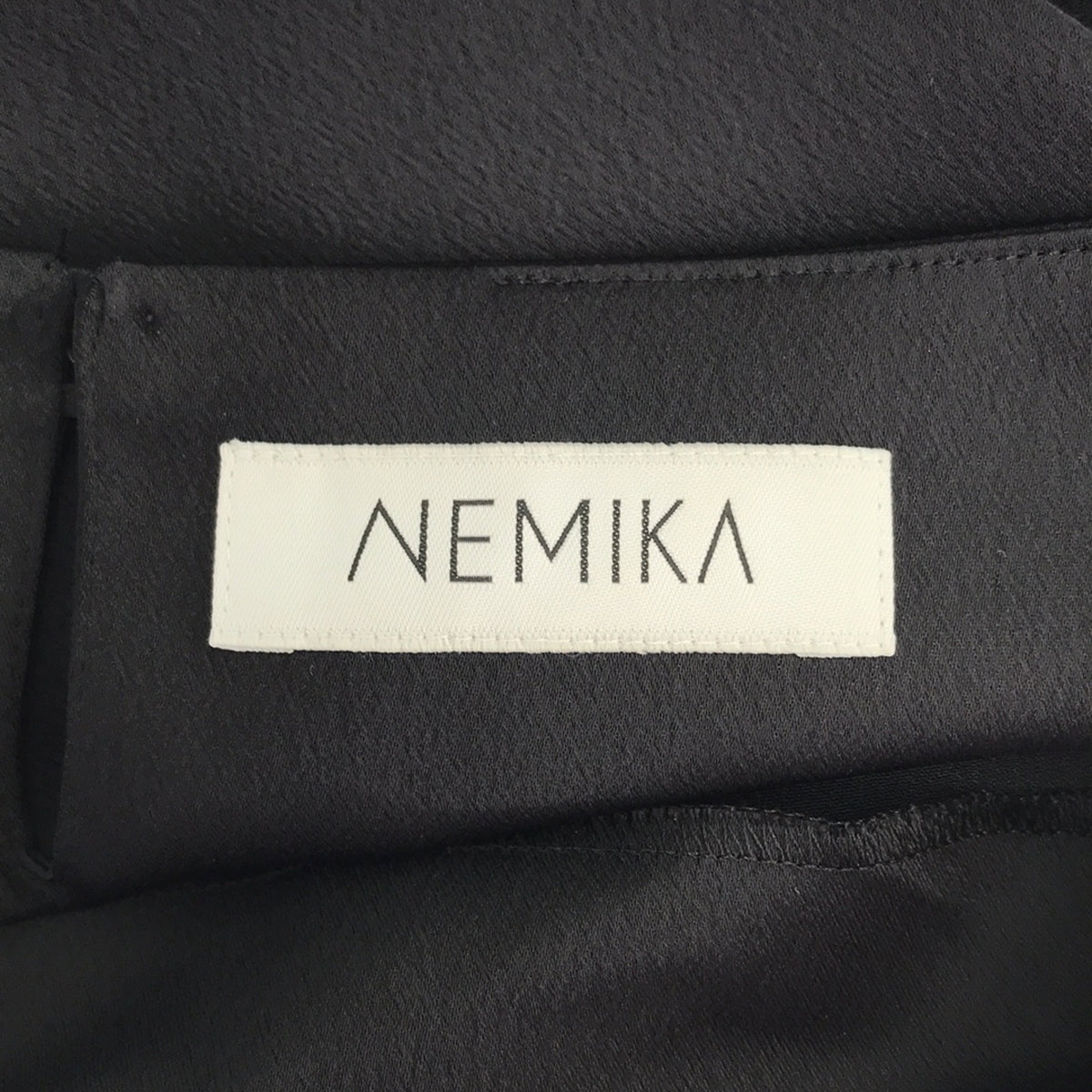 NEMIKA / ネミカ | セットアップ フリンジ バルーンスリーブブラウス スカート | 9 | ブラック | レディース