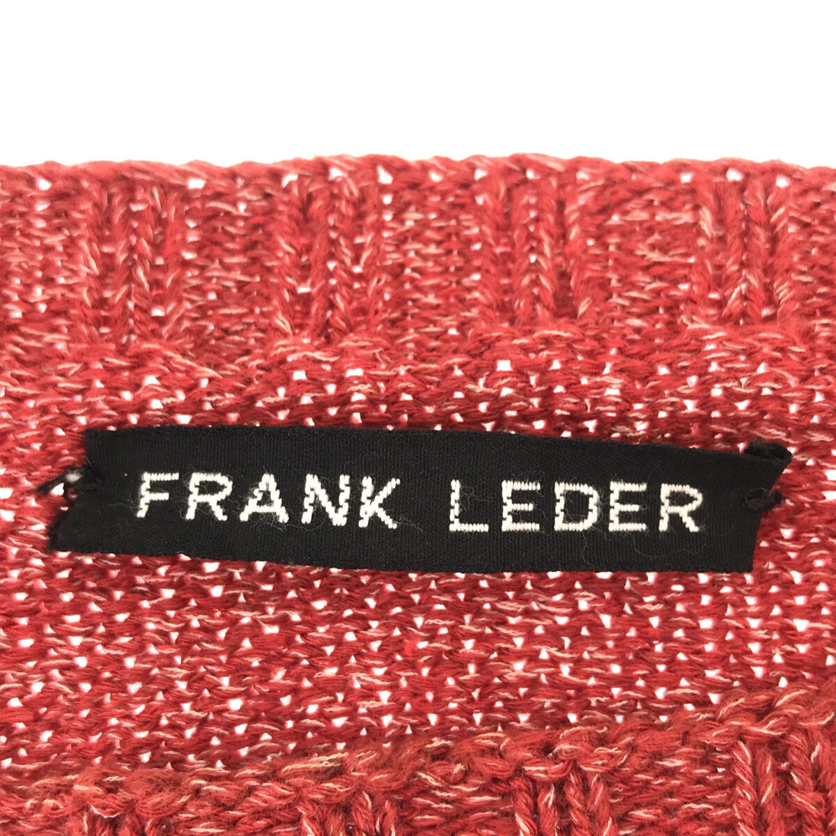 FRANK LEDER / フランクリーダー | MACHINE KNITTED ROUND NECK ...