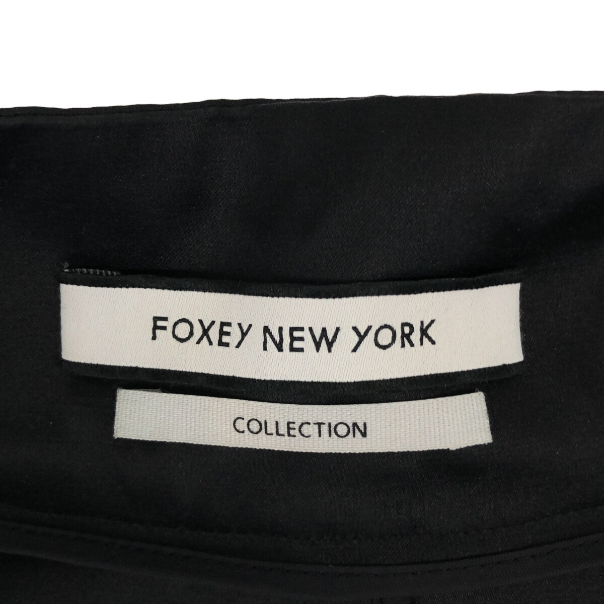 【美品】 FOXEY NEW YORK / フォクシーニューヨーク | ドローストリング モッズコート フーディ | 40 | ブラック | レディース