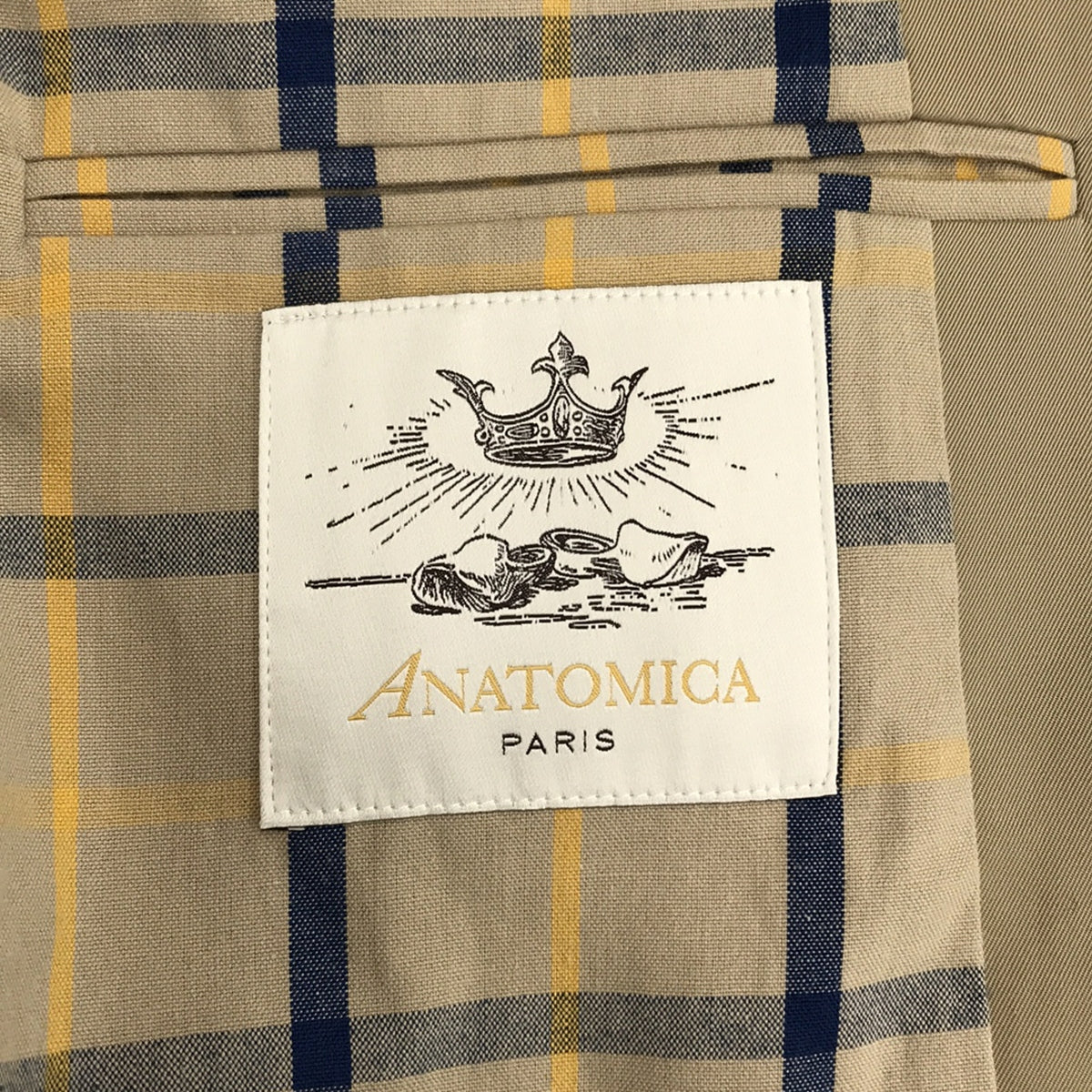 【美品】 ANATOMICA / アナトミカ | コットンギャバジン シングル ラグランコート | 50 | ベージュ | メンズ