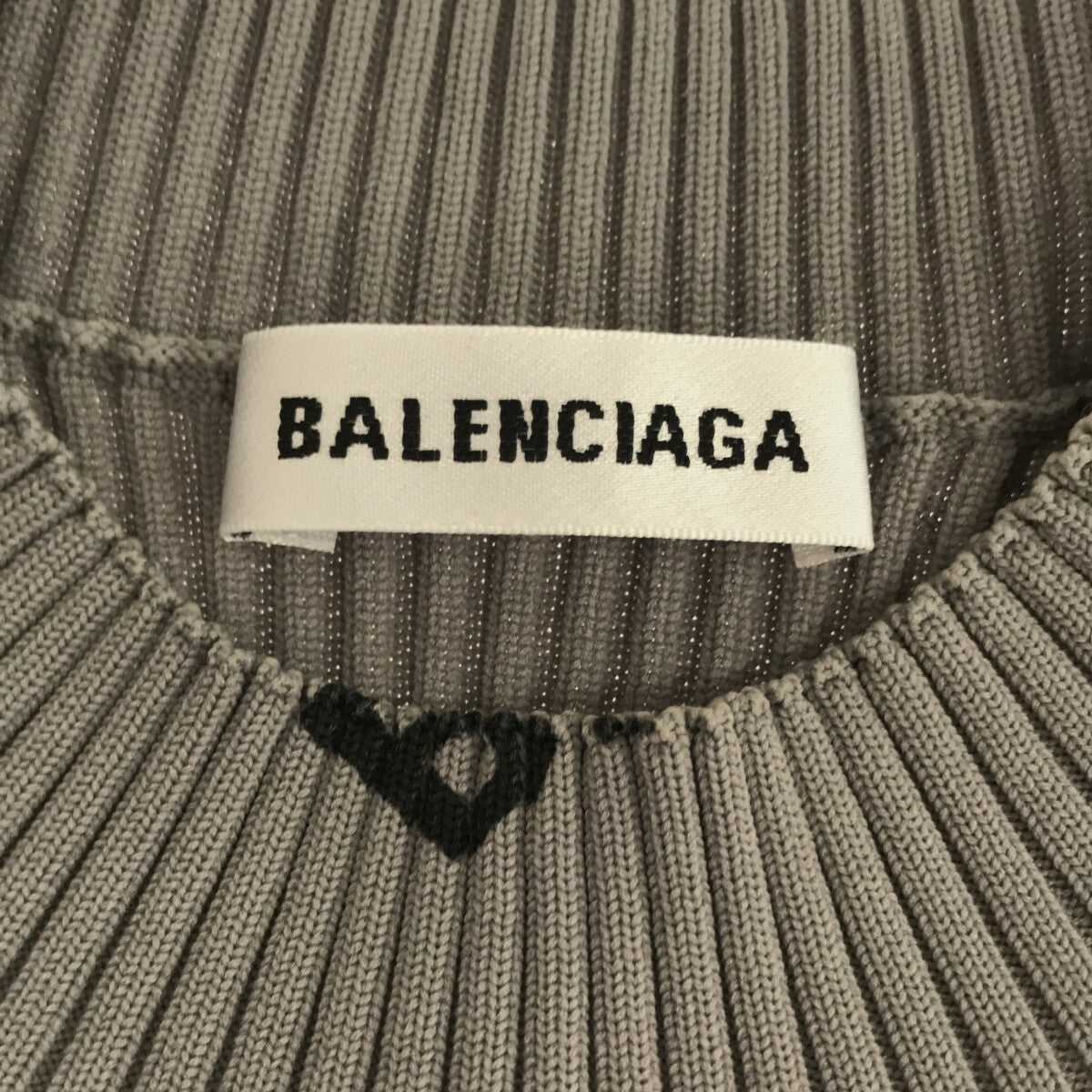 BALENCIAGA / バレンシアガ | ロゴプリント ラップ ノースリーブワンピース | XS | グレー | レディース
