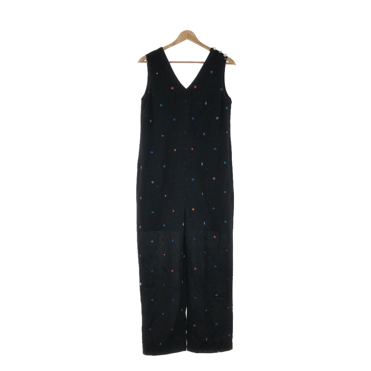 【美品】  Ron Herman / ロンハーマン | ギャラクシージャガード 宇宙柄 オールインワン サロペット | XS | ブラック | レディース
