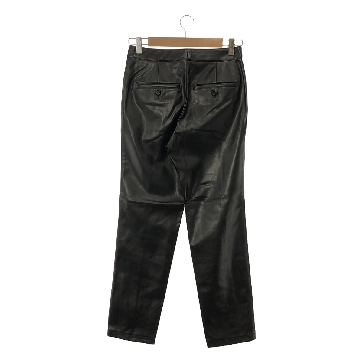 【美品】  CYCLAS / シクラス | フェイクレザーパンツ | 34 | ブラック | レディース